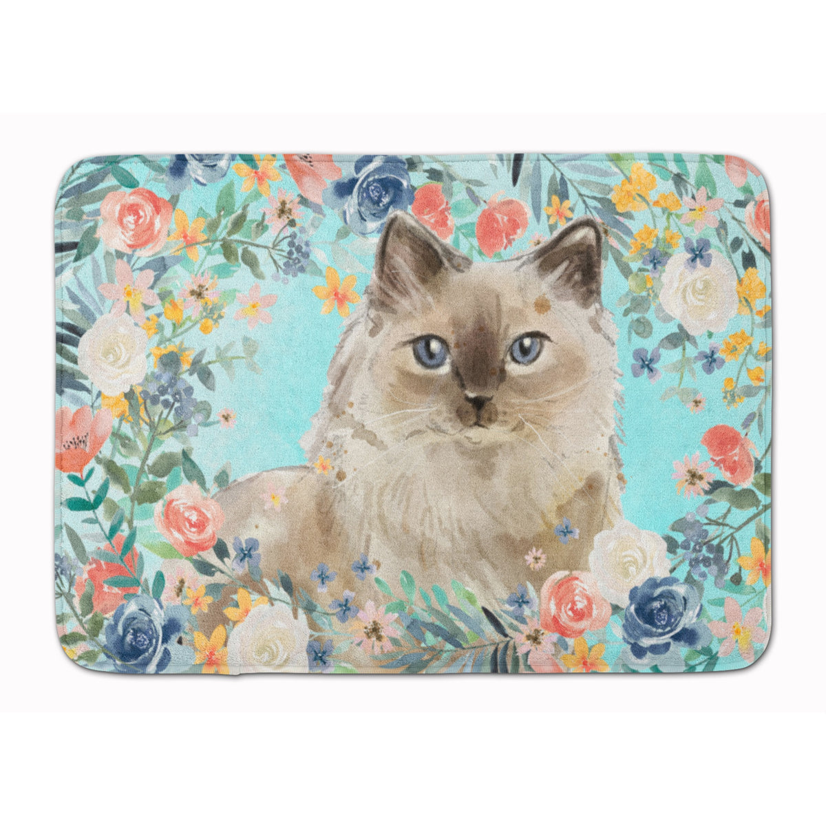 Ragdoll Spring Flowers Machine Washable Memory Foam Mat