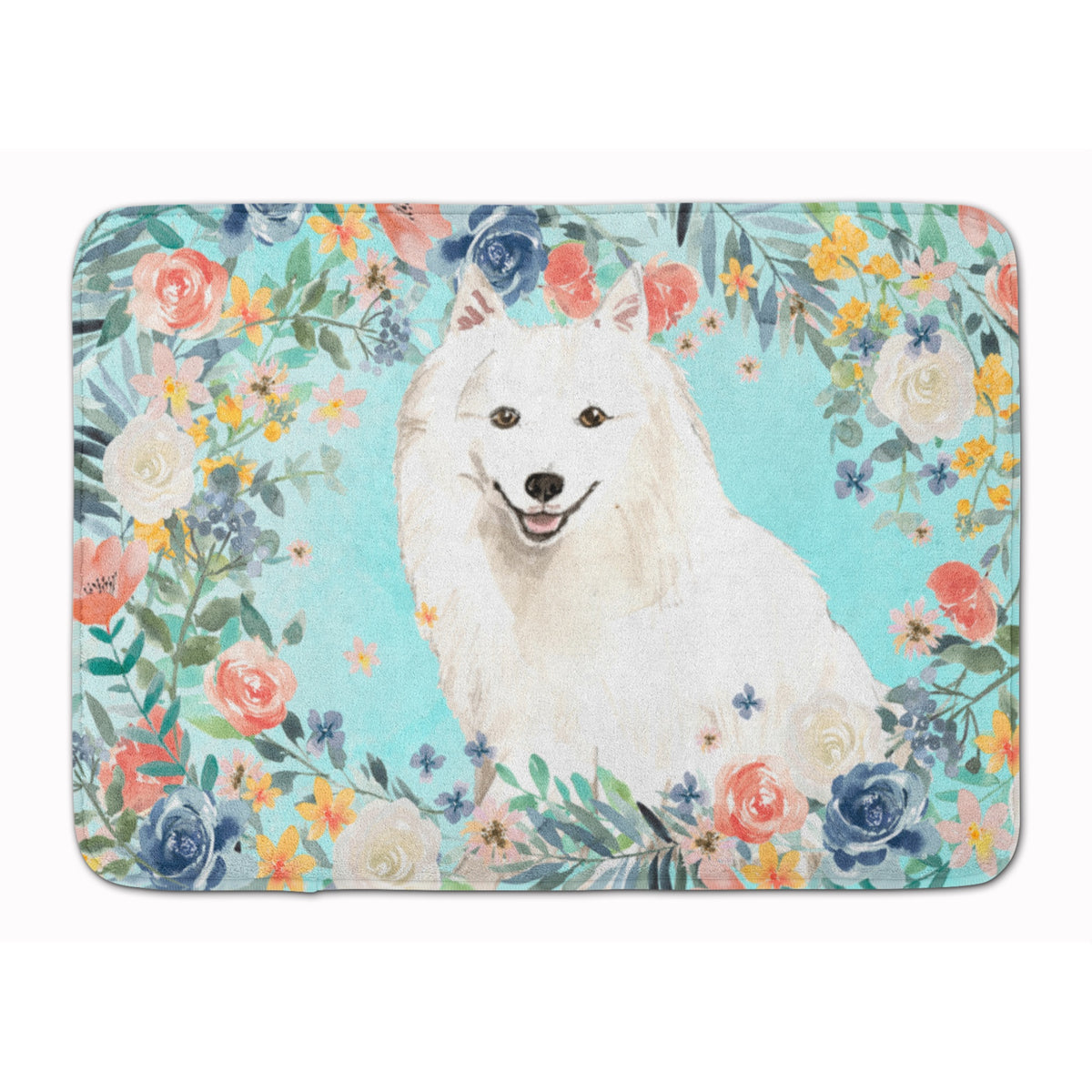 Japanese Spitz Machine Washable Memory Foam Mat