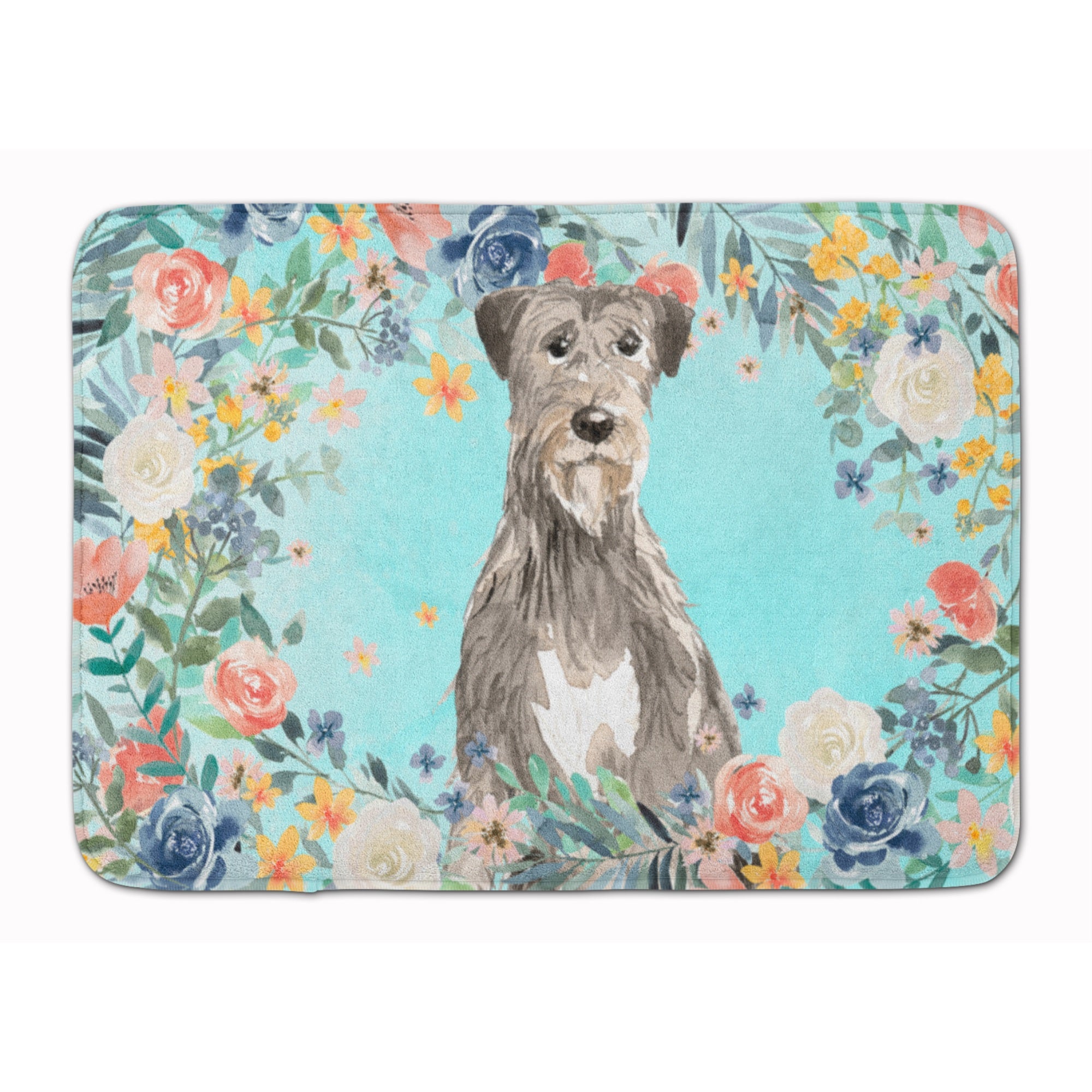 Irish Wolfhound Machine Washable Memory Foam Mat