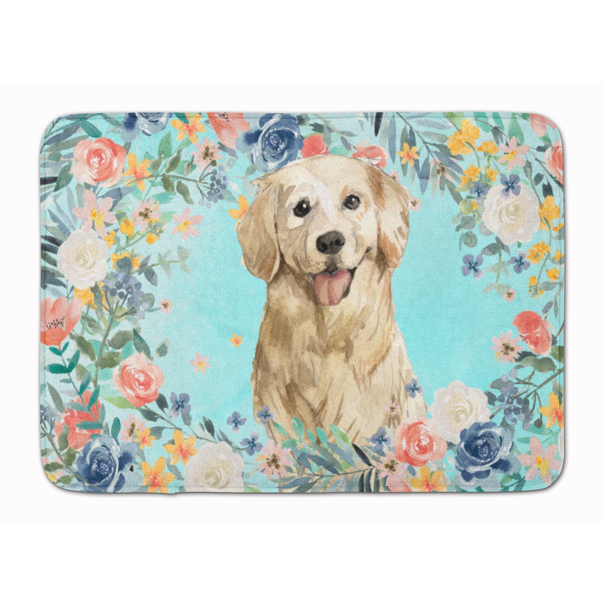 Golden Retriever Machine Washable Memory Foam Mat