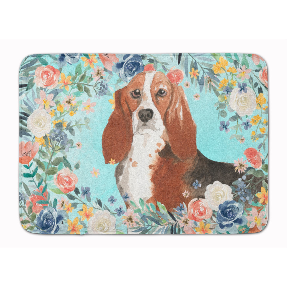 Basset Hound Machine Washable Memory Foam Mat