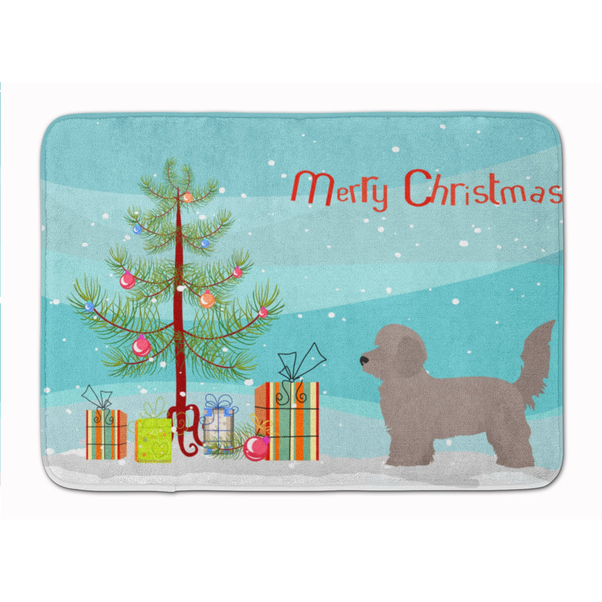 Doxiepoo Christmas Tree Machine Washable Memory Foam Mat