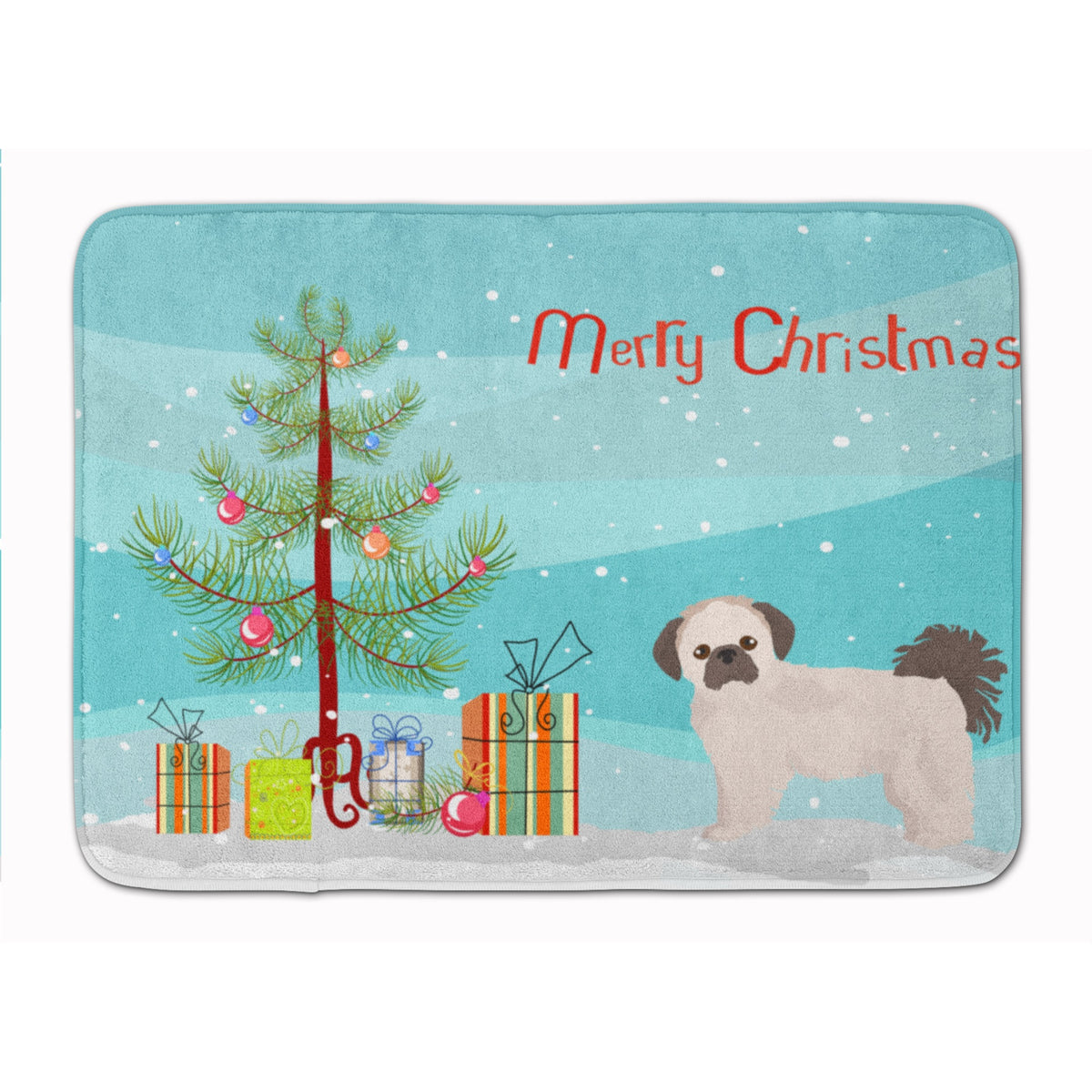 Pekeapoo Christmas Tree Machine Washable Memory Foam Mat