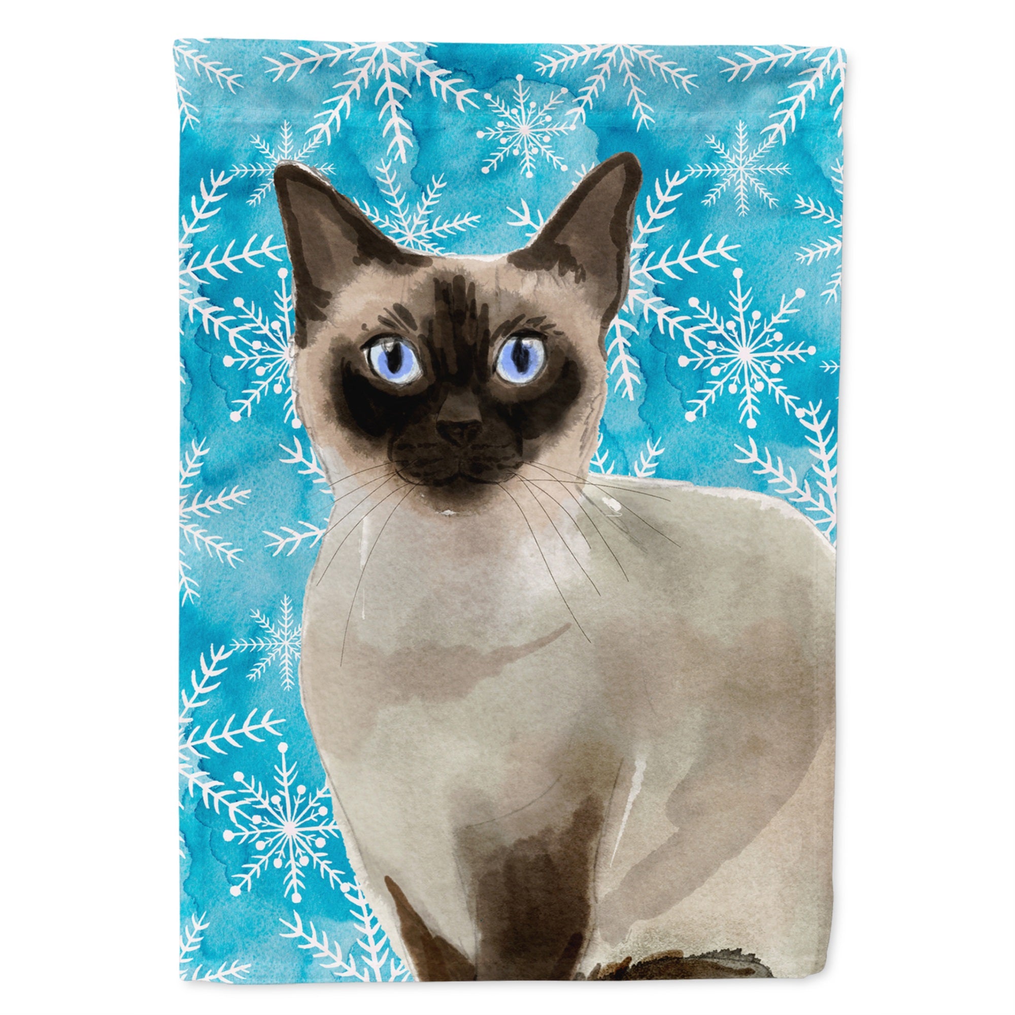 Siamese Winter Snowflake Flag Garden Size