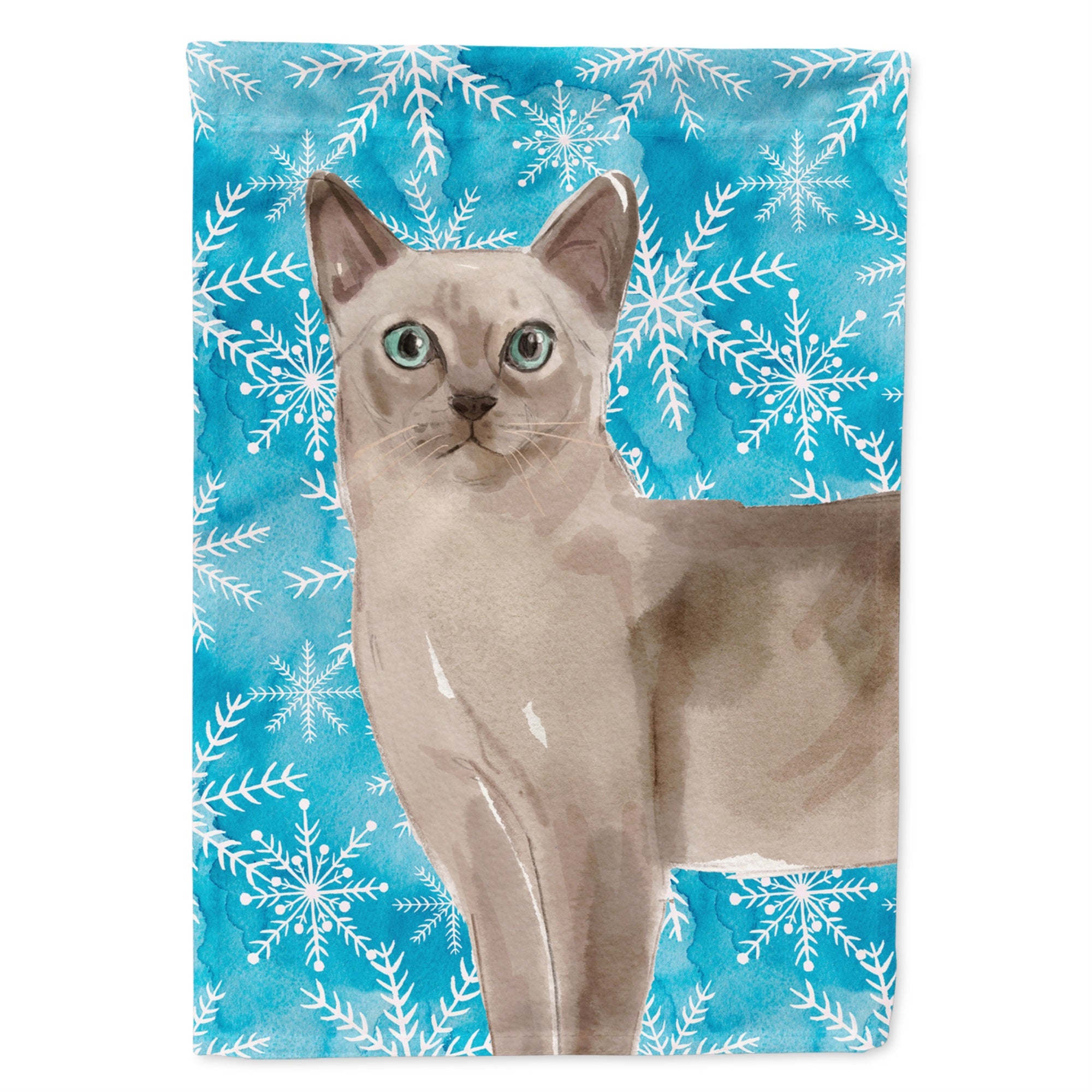 Tonkinese Winter Snowflake Flag Garden Size