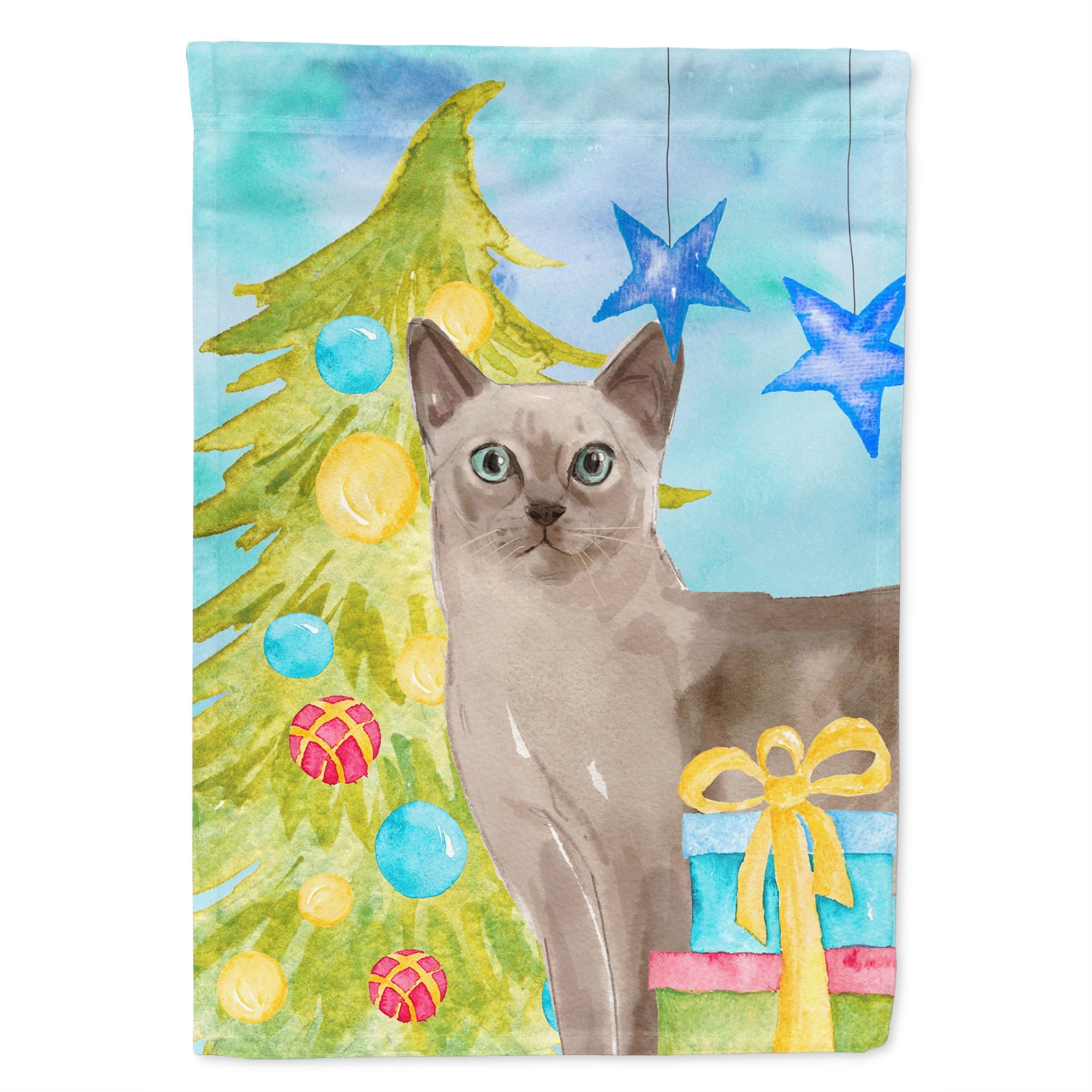Tonkinese Christmas Presents Flag Garden Size