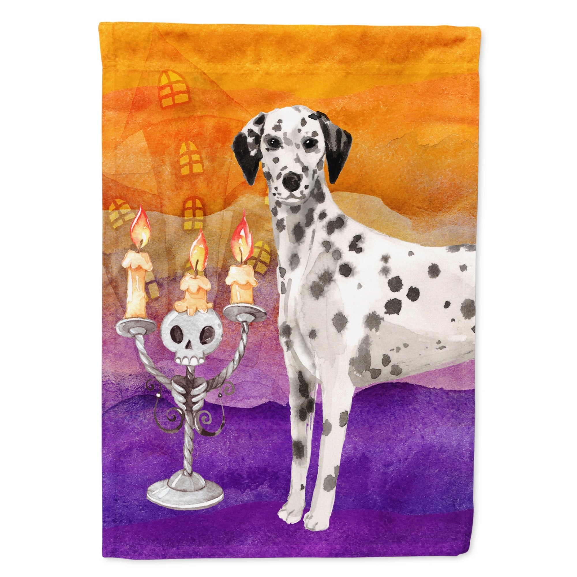 Hallween Dalmatian Flag Garden Size