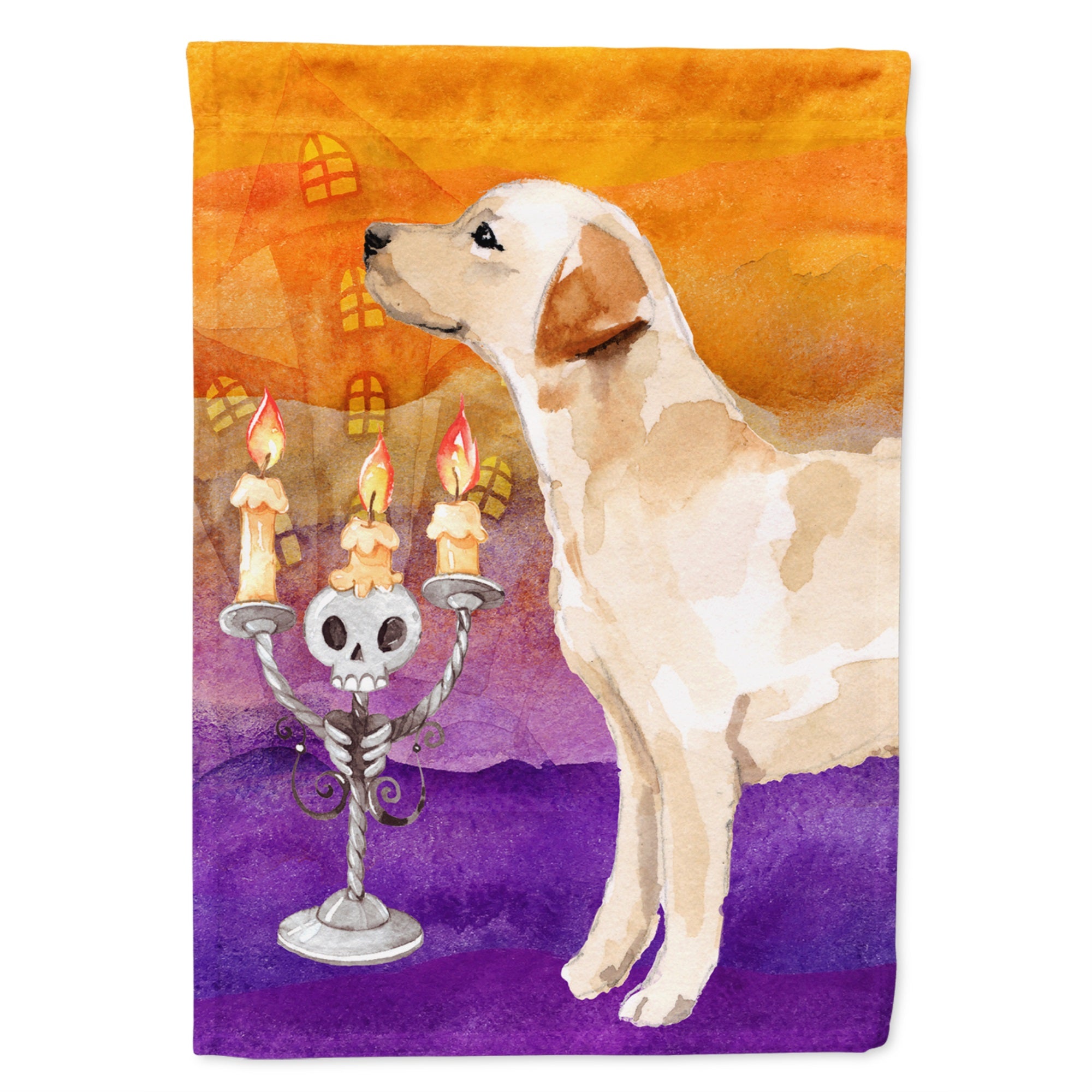 Hallween Labrador Retriever Yellow Flag Garden Size