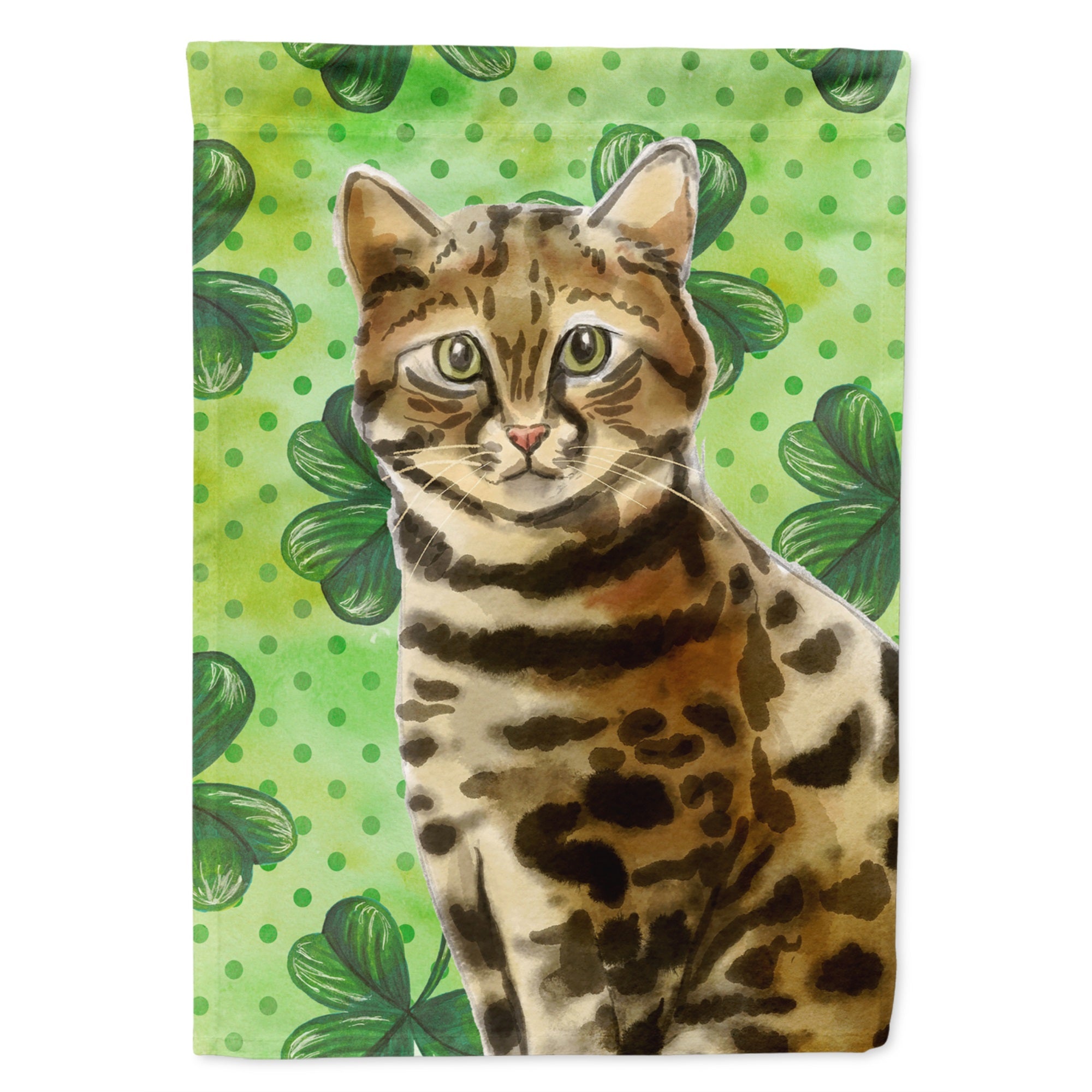Bengal Shamrock Flag Canvas House Size