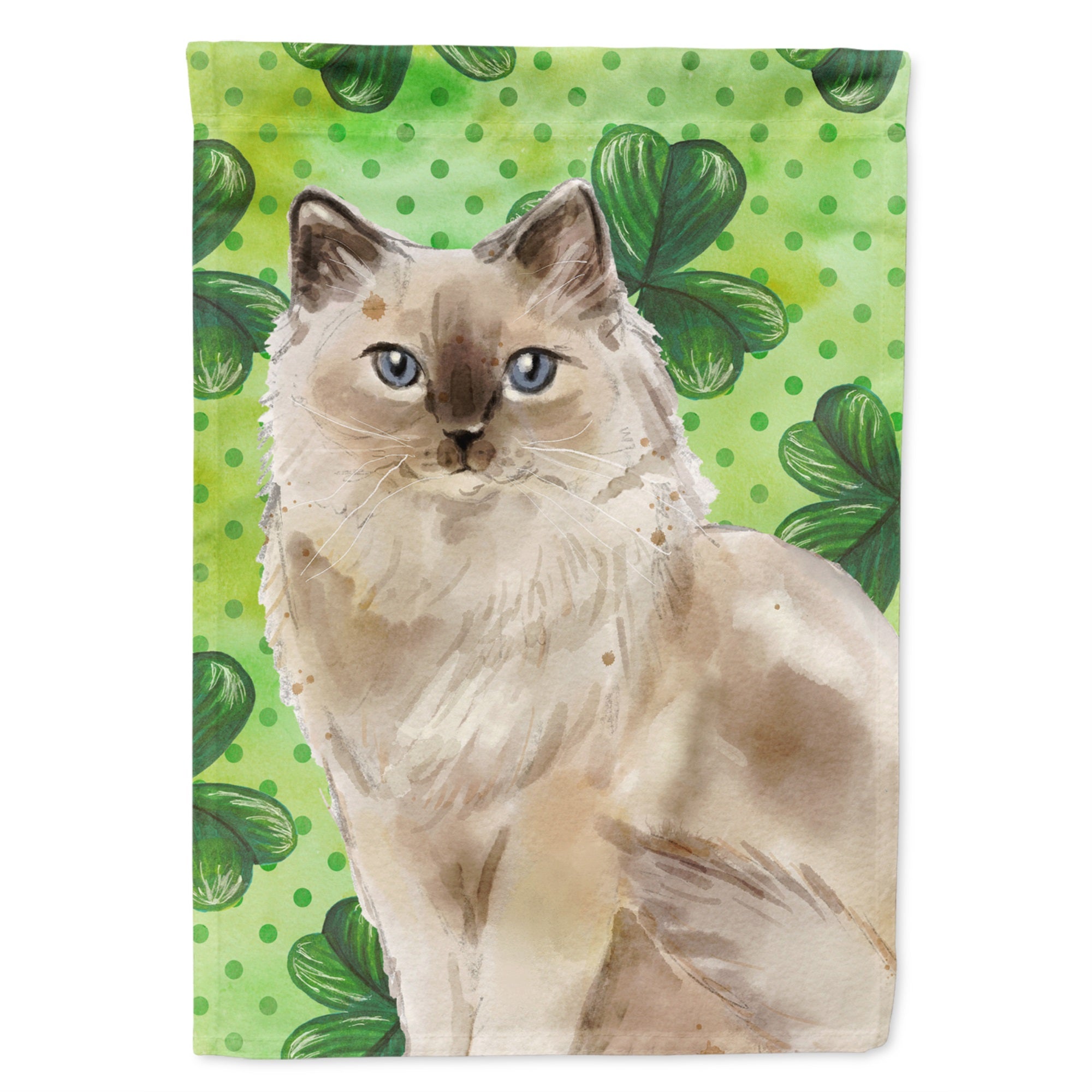 Ragdoll Shamrock Flag Canvas House Size