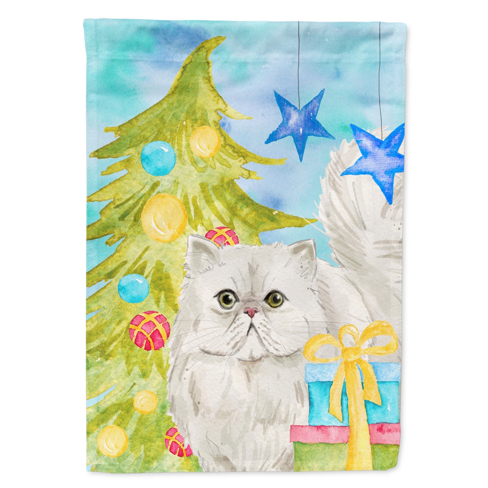 Persian Christmas Presents Flag Canvas House Size