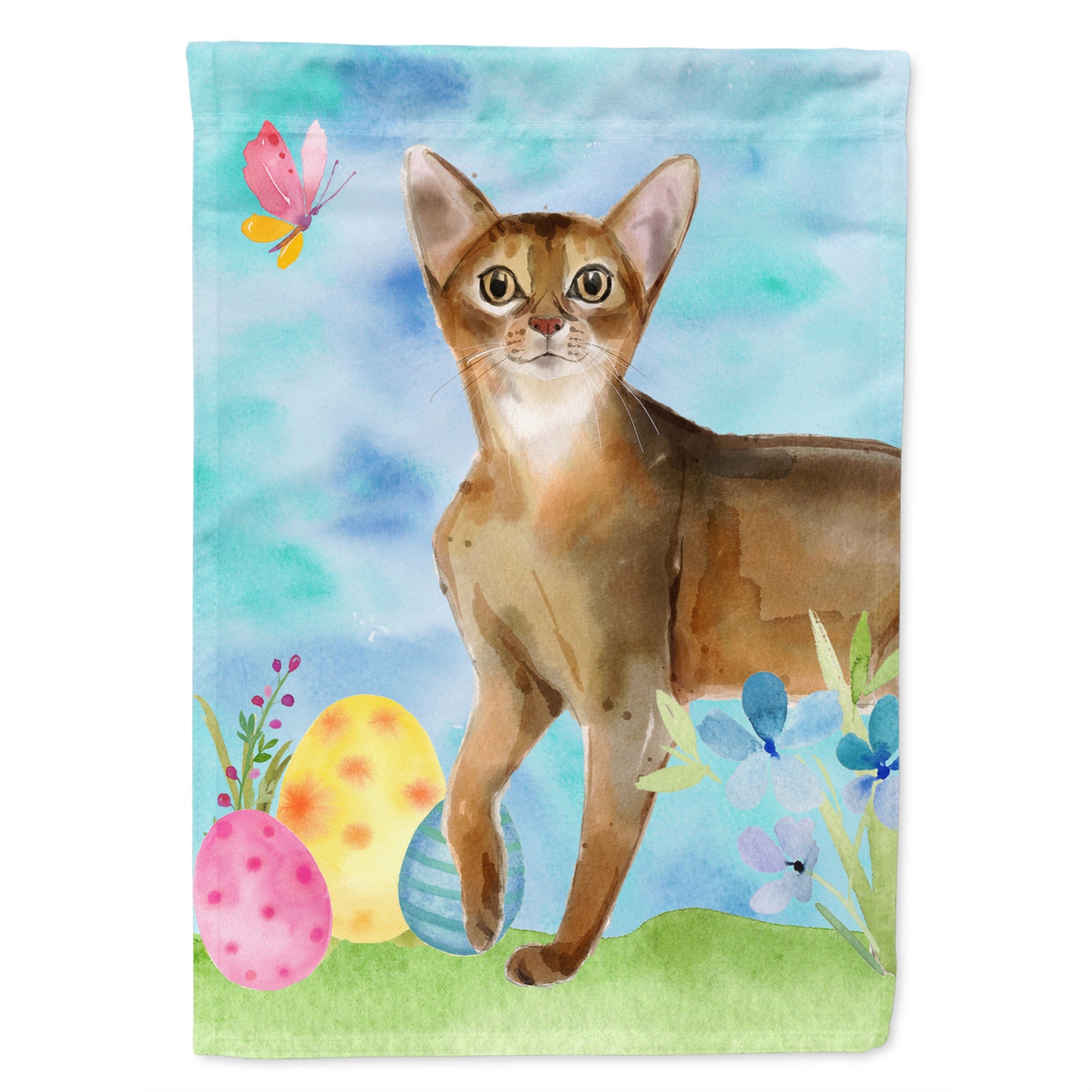 Abyssinian Easter Eggs Flag Canvas House Size