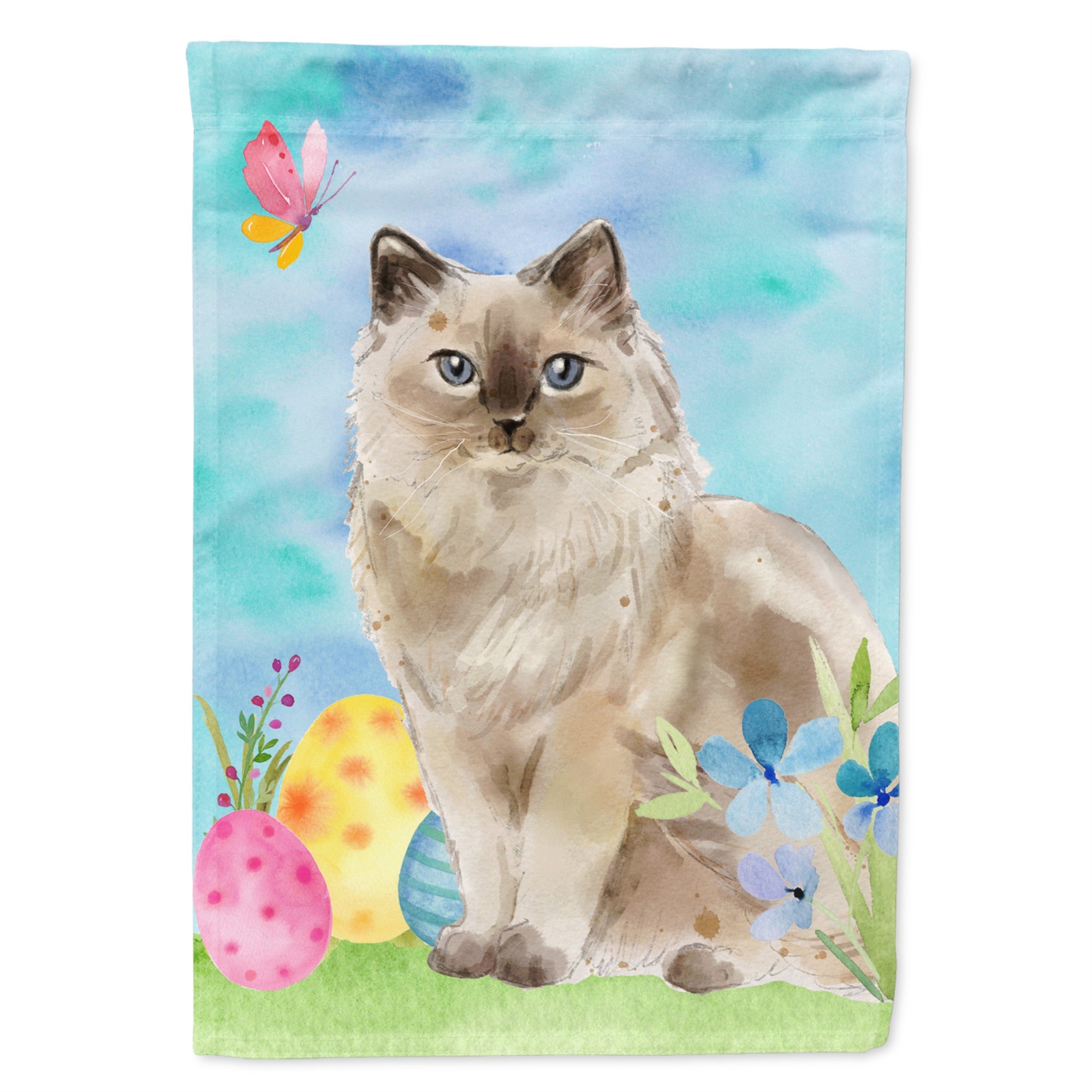 Ragdoll Easter Eggs Flag Canvas House Size