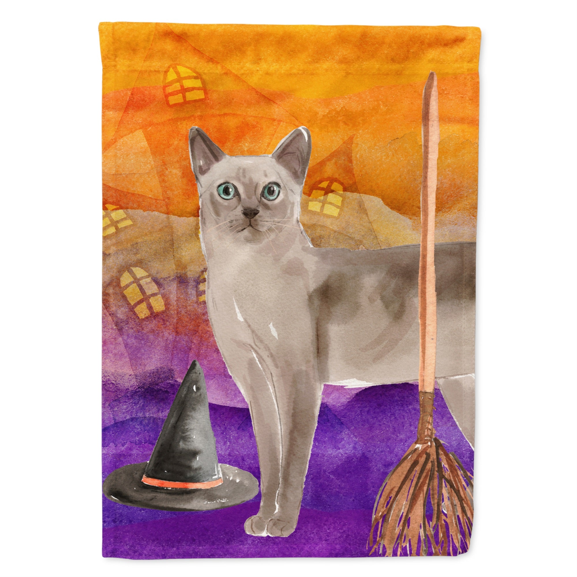 Tonkinese Halloween Flag Canvas House Size