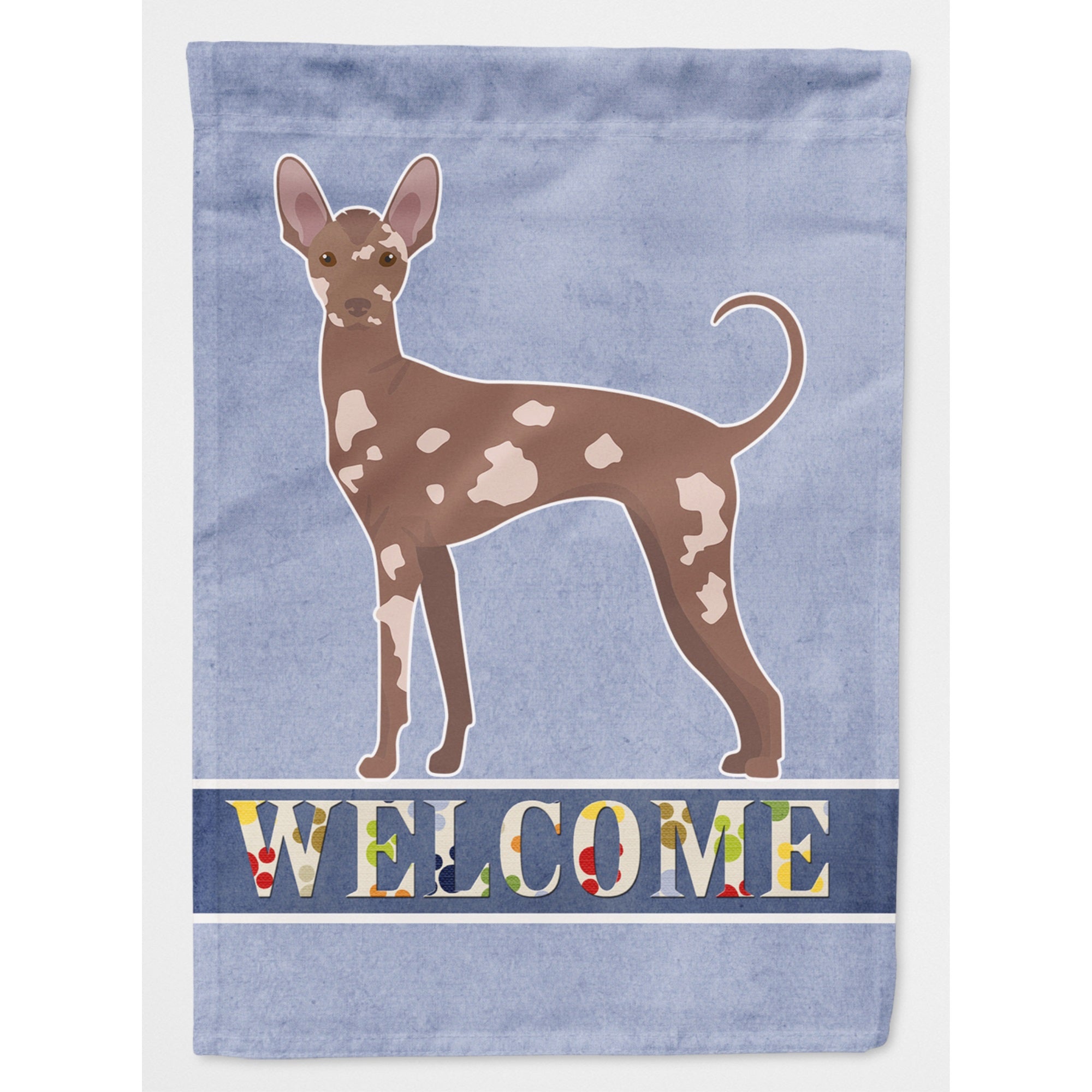 Mexican Hairless Dog Welcome Flag Canvas House Size