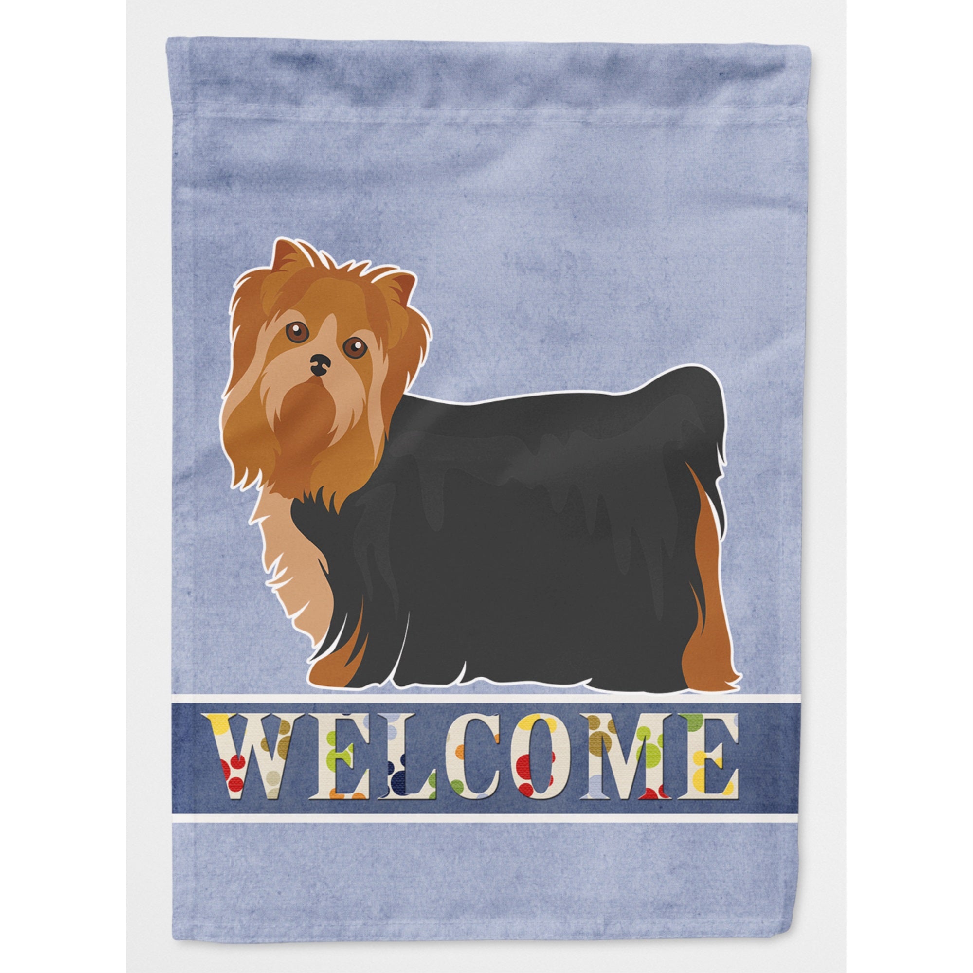 Yorkshire Terrier Welcome Flag Canvas House Size