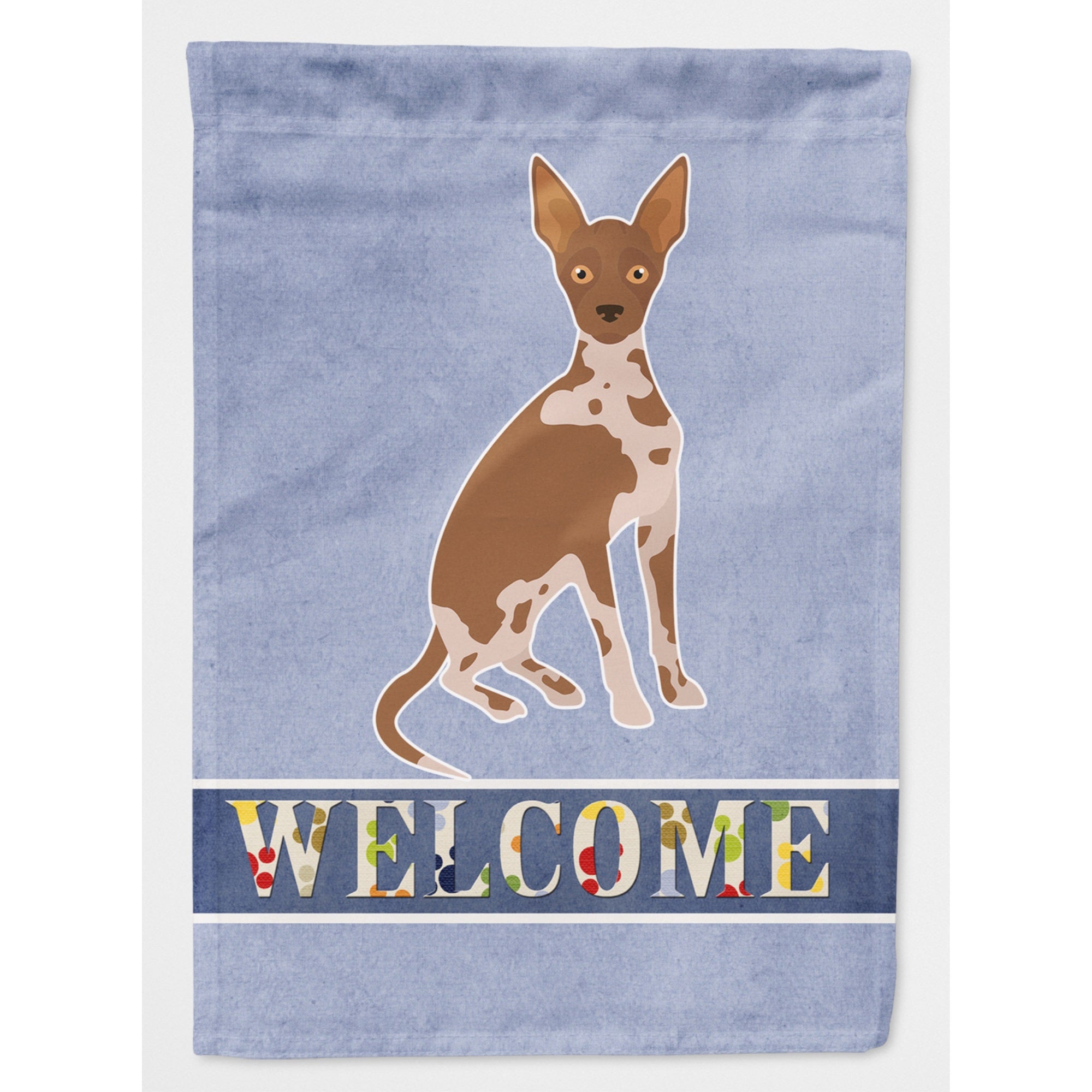 Tan Abyssinian Or African Hairless Dog Welcome Flag Canvas House Size