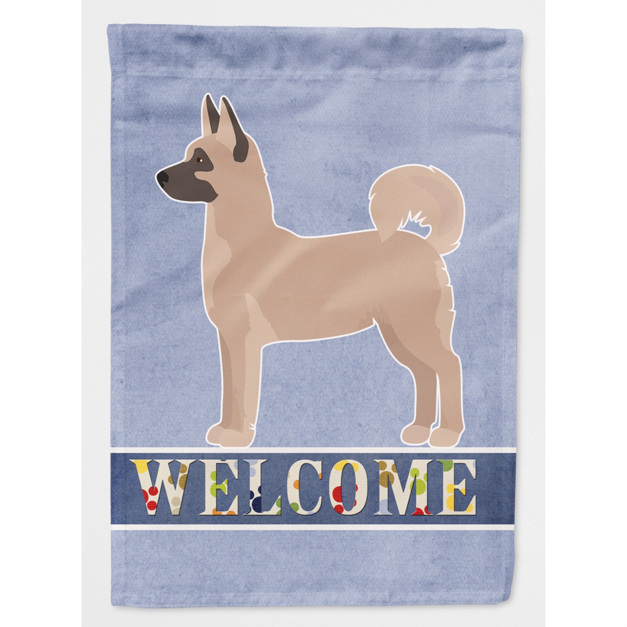 Akita Shepherd Welcome Flag Canvas House Size
