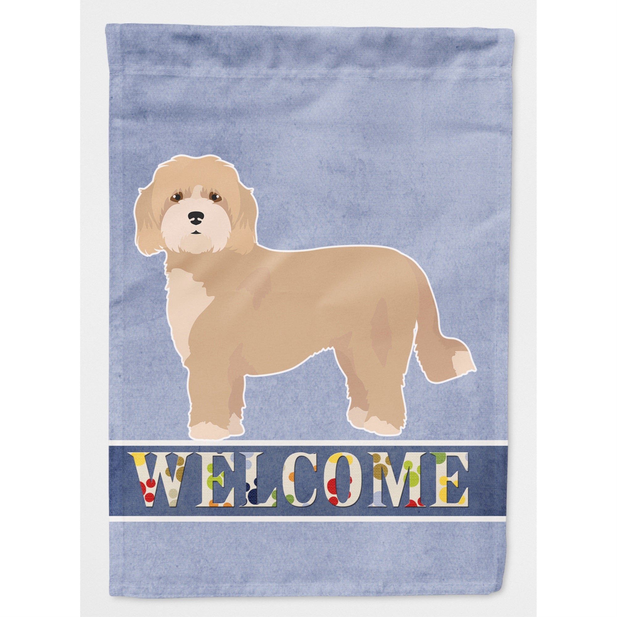 Cavachon Welcome Flag Canvas House Size