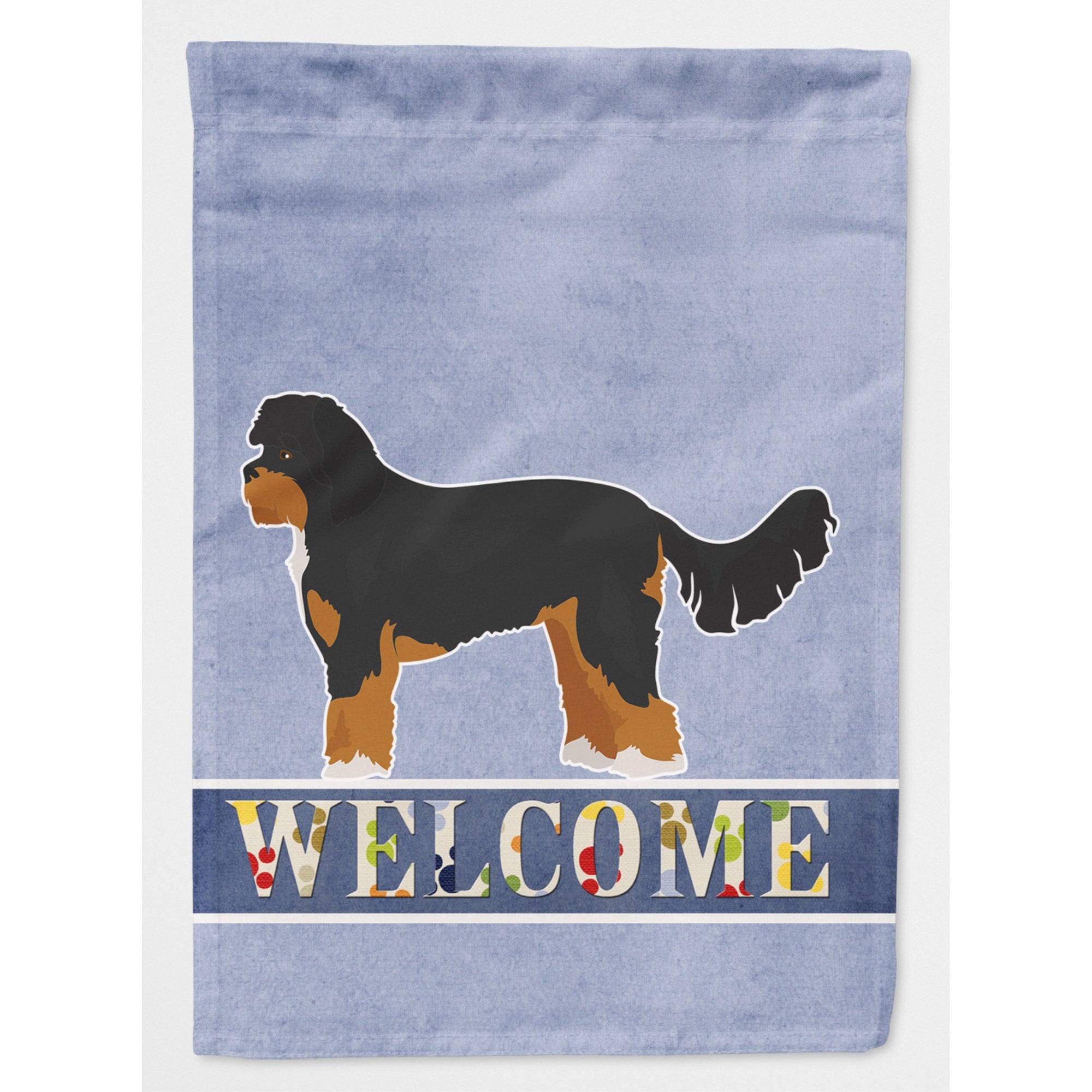 Black And Tan Cavapoo Welcome Flag Canvas House Size