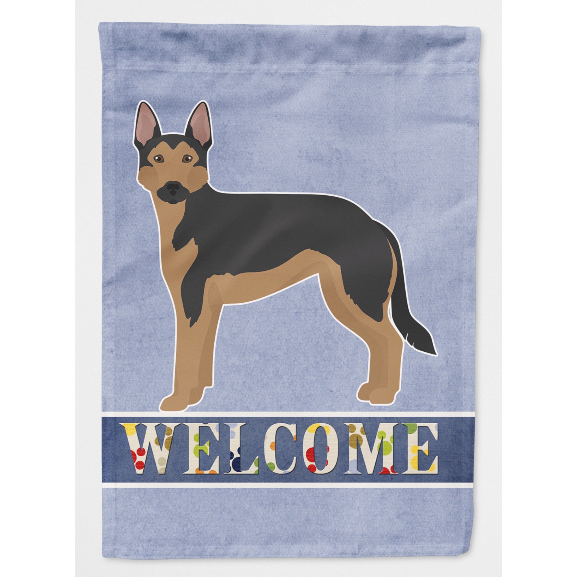 German Sheprador #2 Welcome Flag Canvas House Size