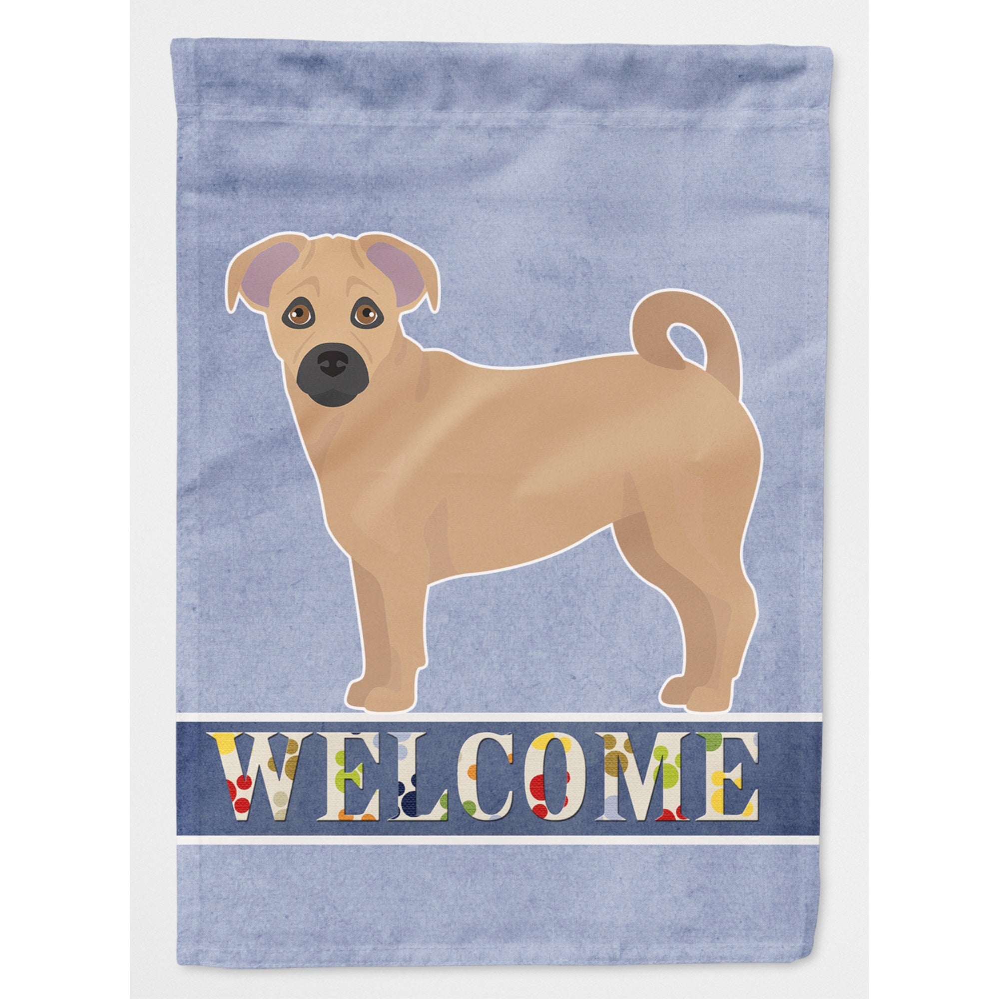 Tan Jug Welcome Flag Canvas House Size