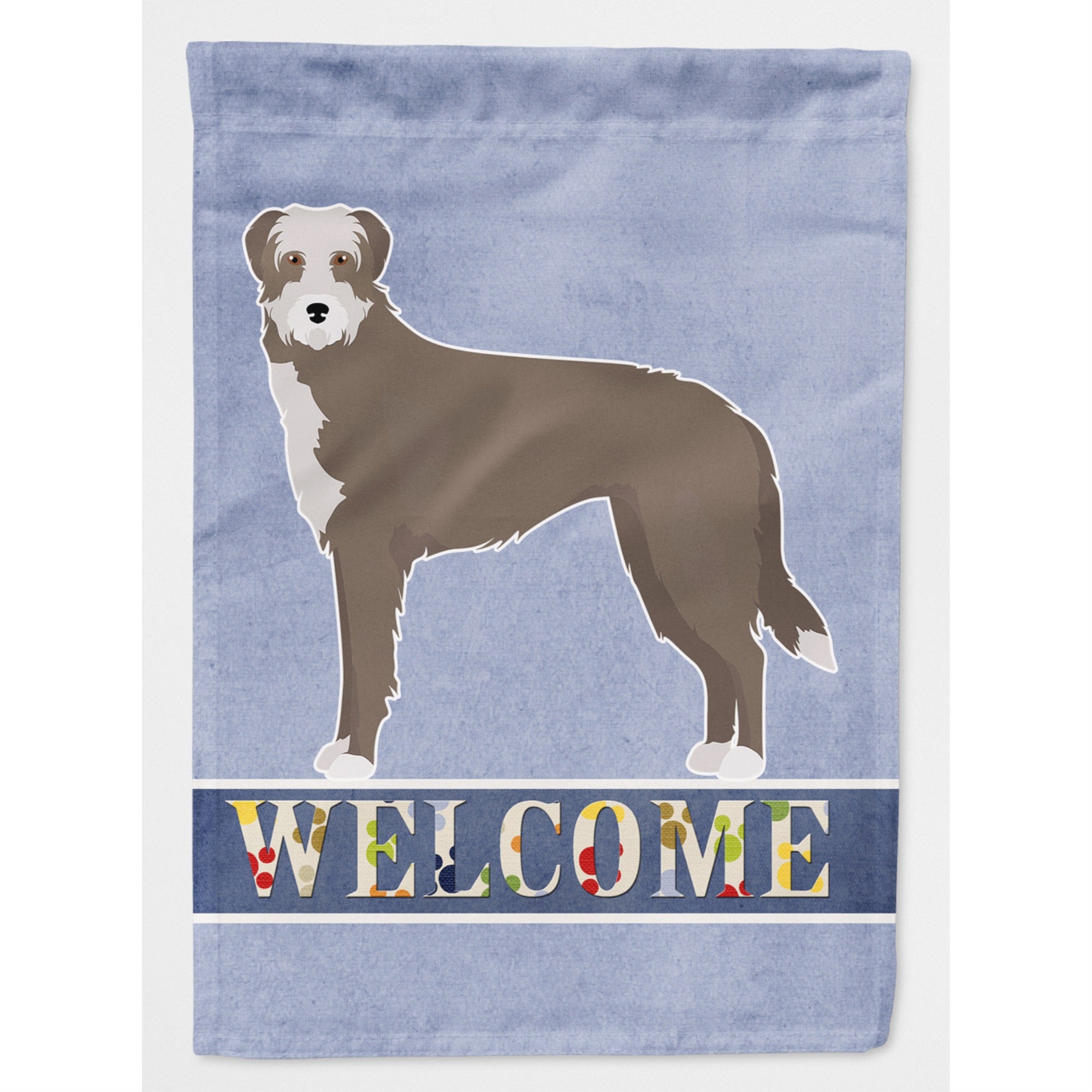 Lurcher #1 Welcome Flag Canvas House Size