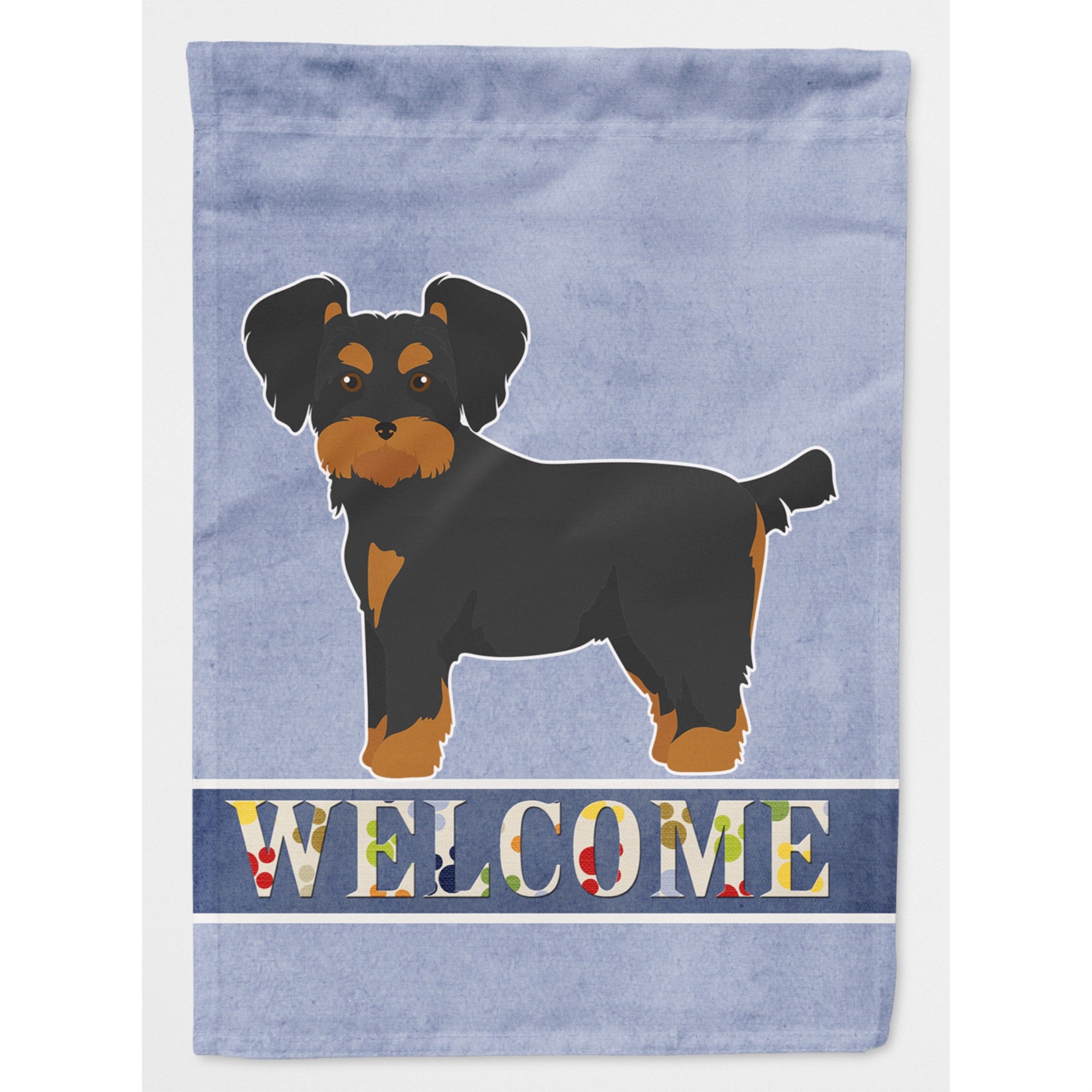 Morkie Welcome Flag Canvas House Size