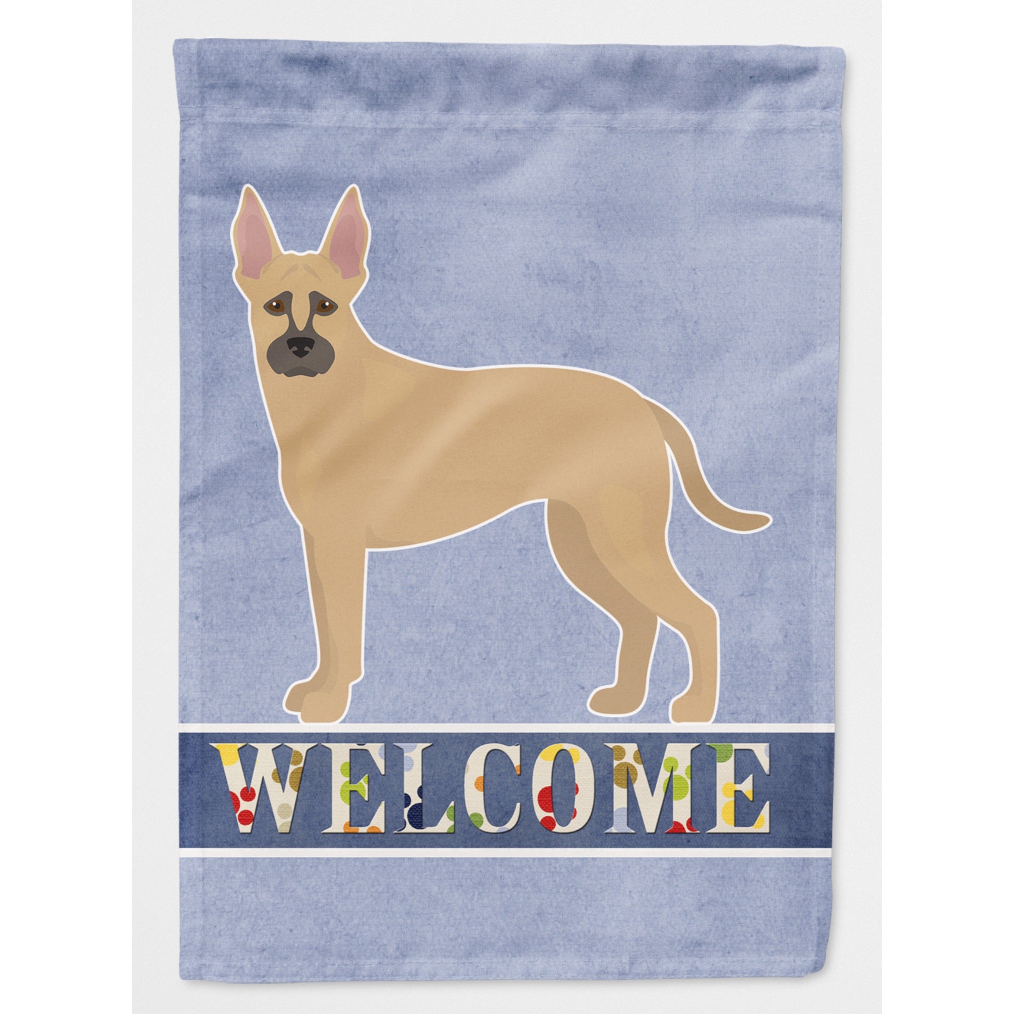 Shepherd Pit Mix #2 Welcome Flag Canvas House Size