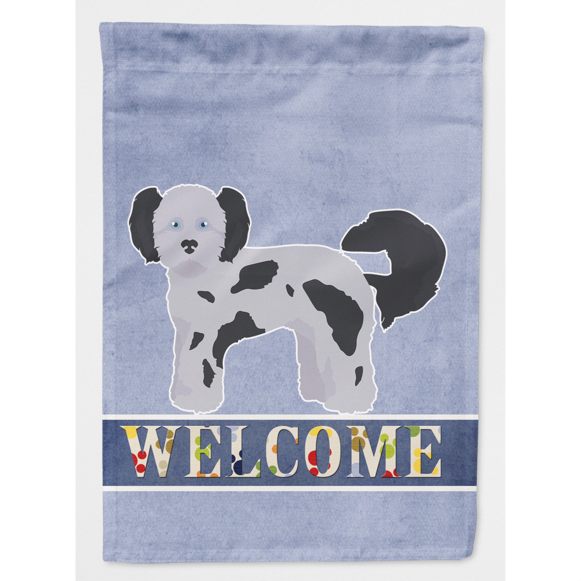 Shih Poo Welcome Flag Canvas House Size