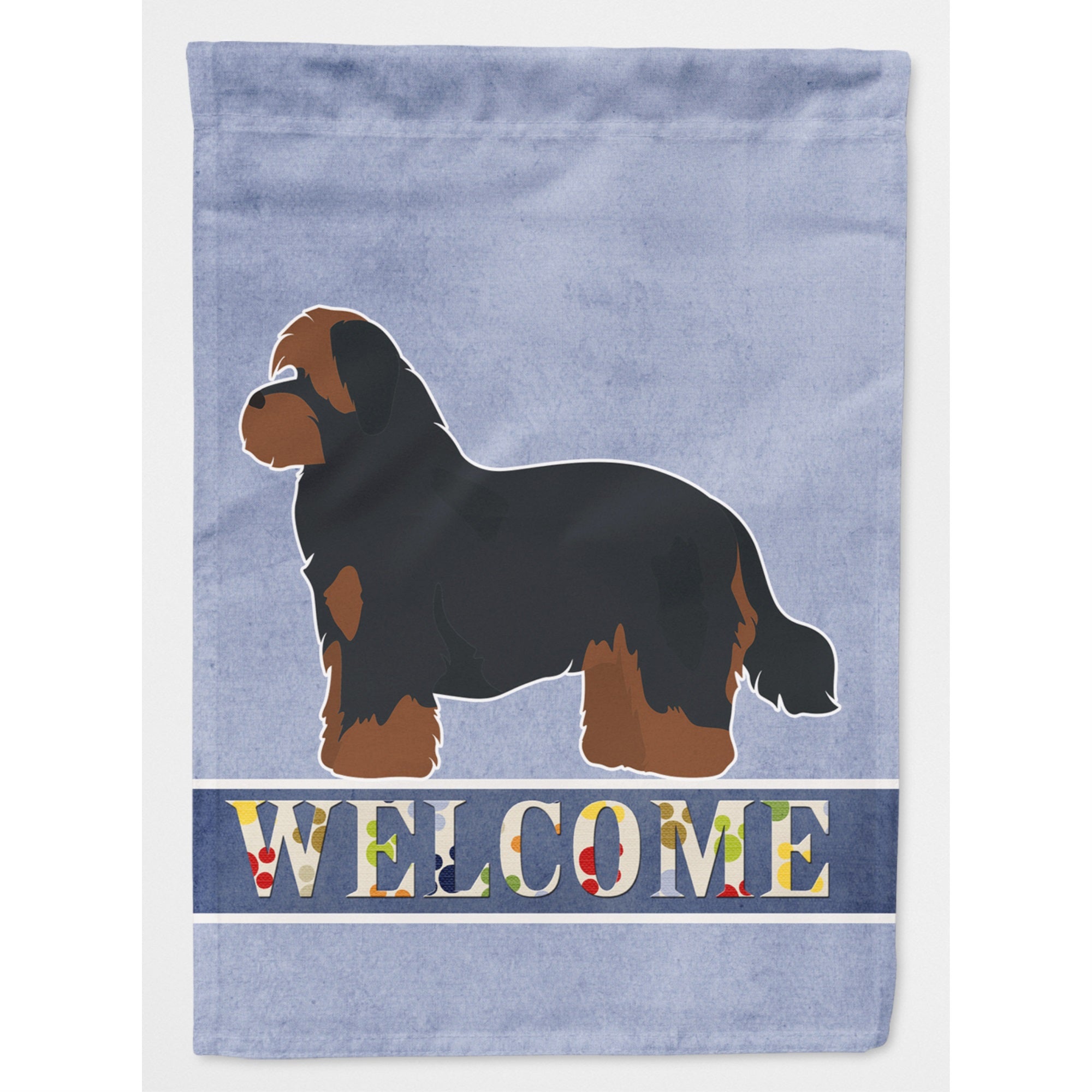 Shorkie #1 Welcome Flag Canvas House Size