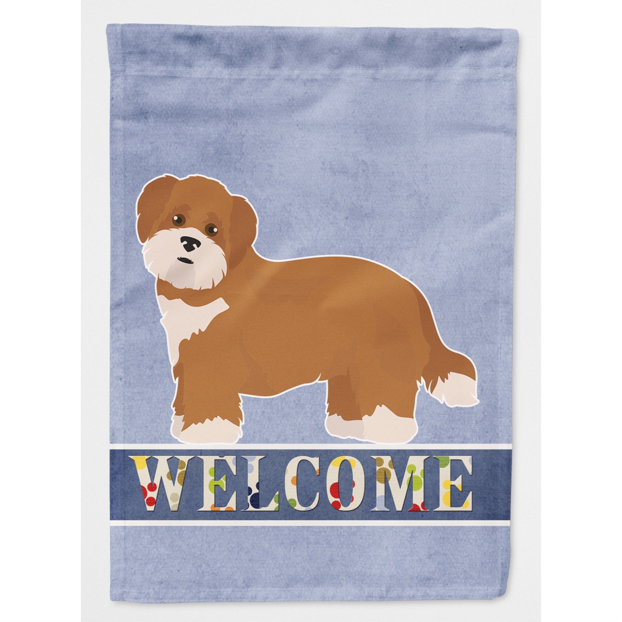 Shorkie #2 Welcome Flag Canvas House Size
