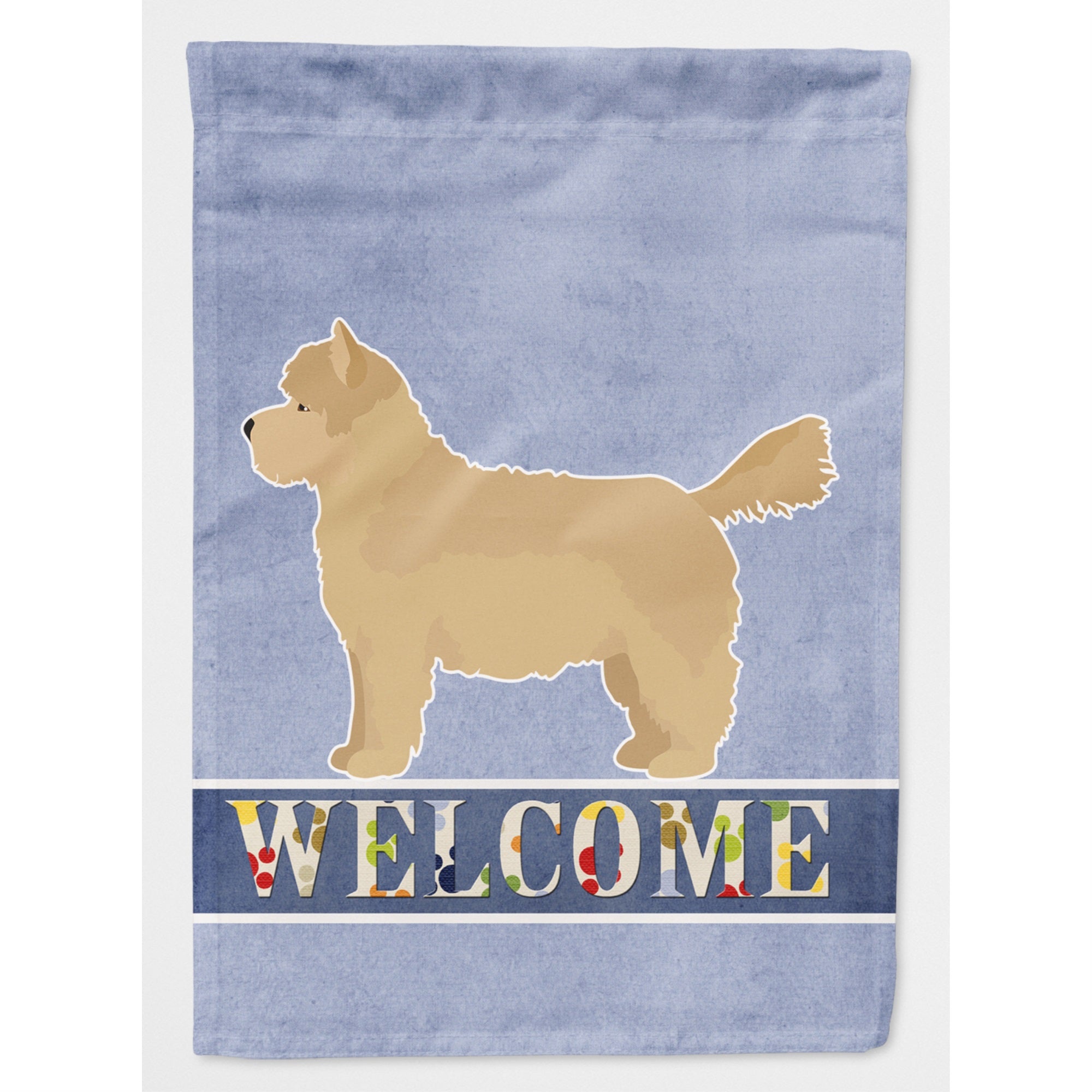 Westiepoo #1 Welcome Flag Canvas House Size