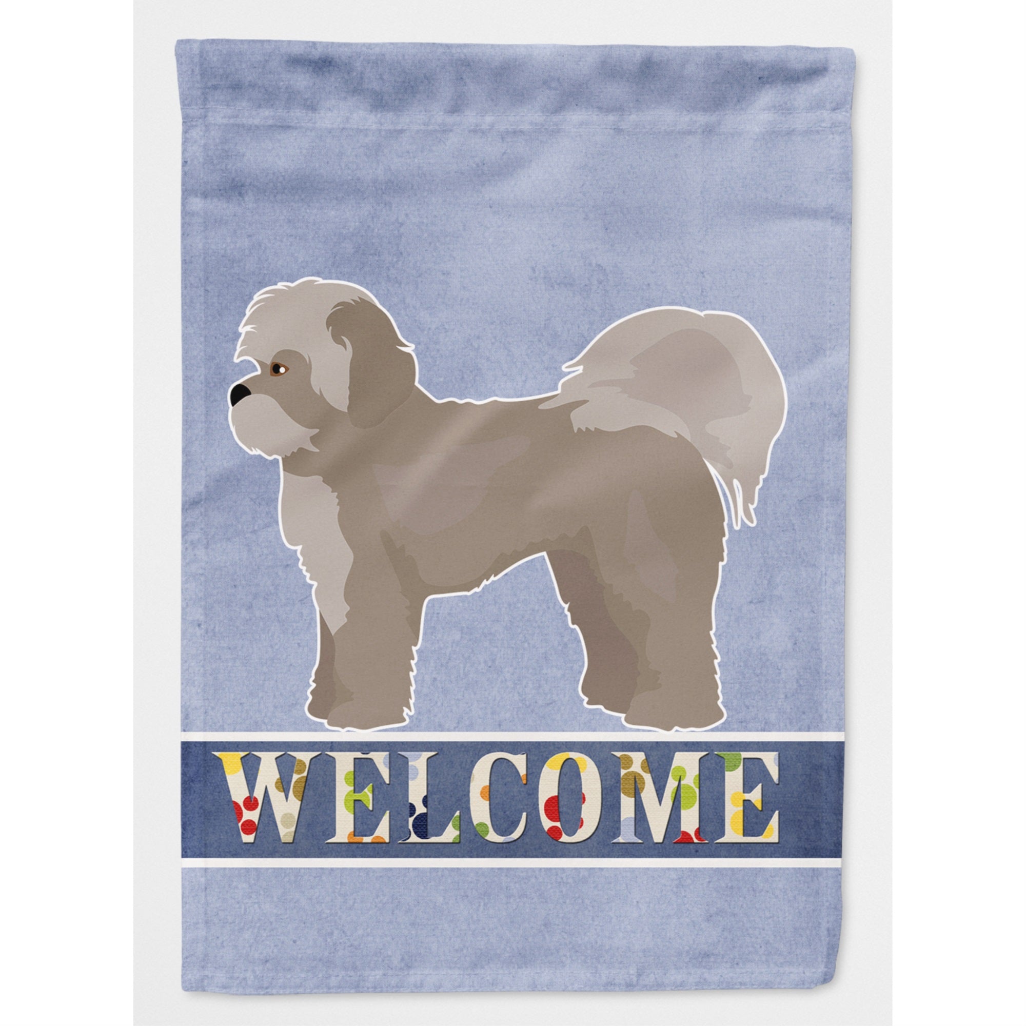 Zuchon #1 Welcome Flag Canvas House Size