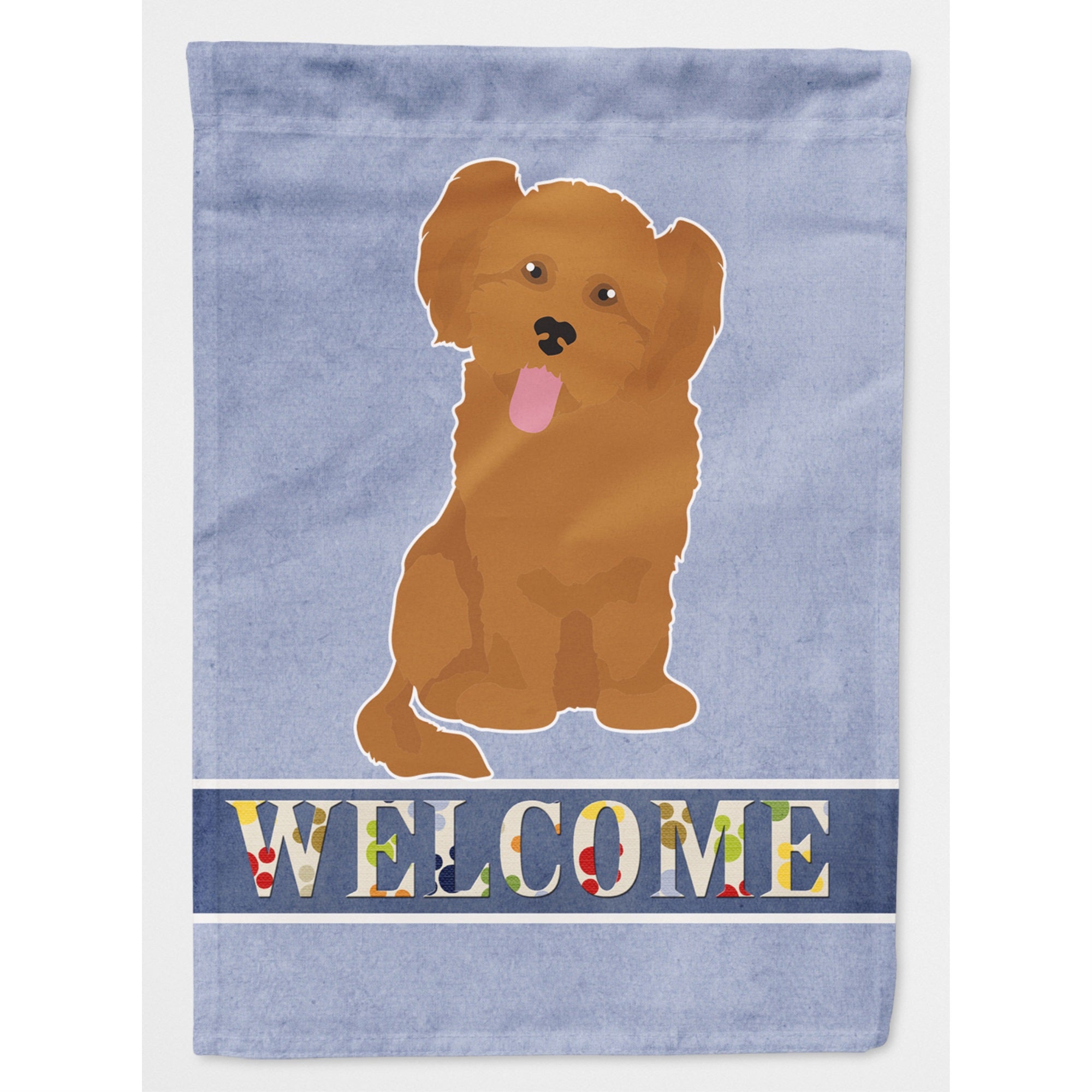 Shih Poo #3 Welcome Flag Canvas House Size