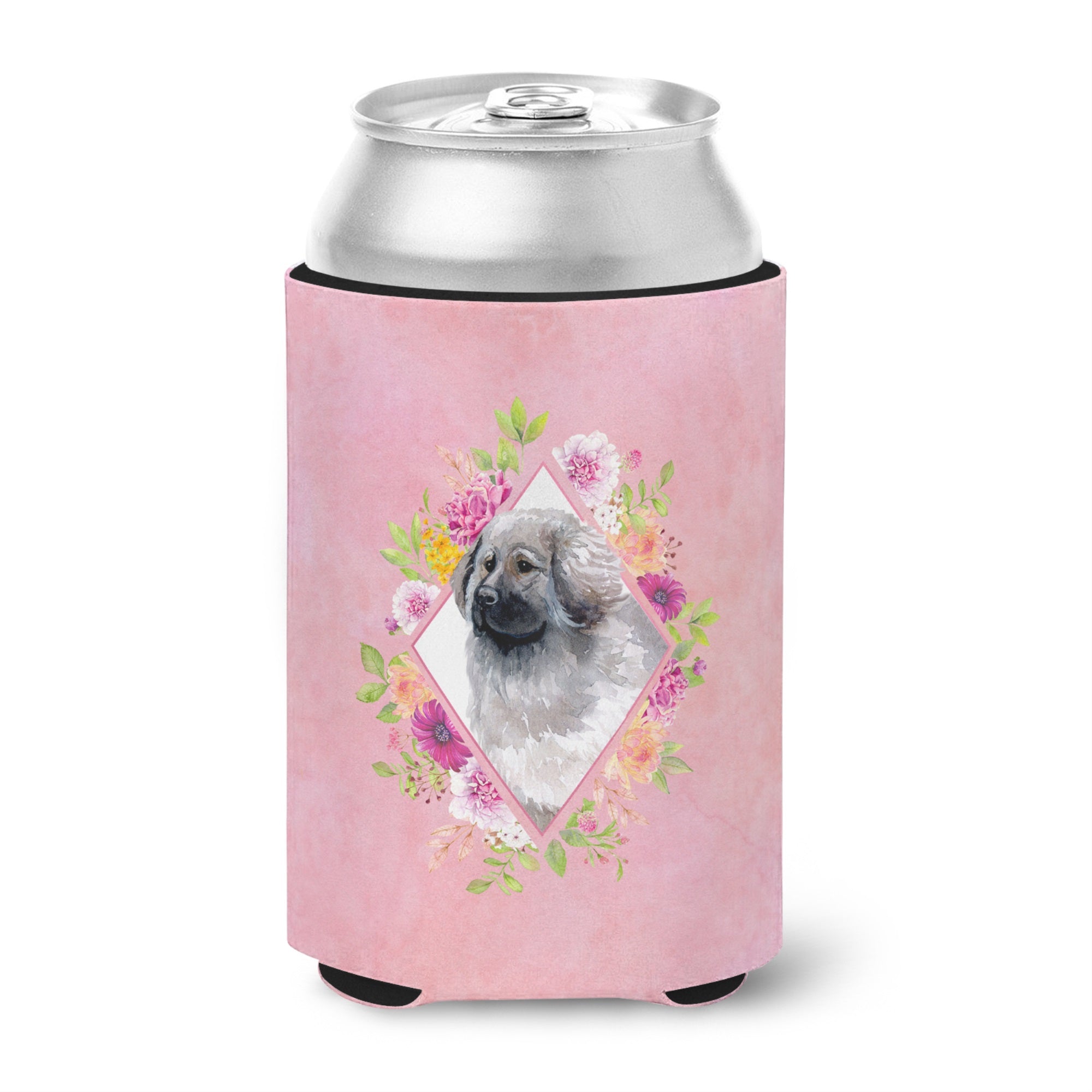 Moscow Watchdog Pink Flowers Can Or Bottle Hugger