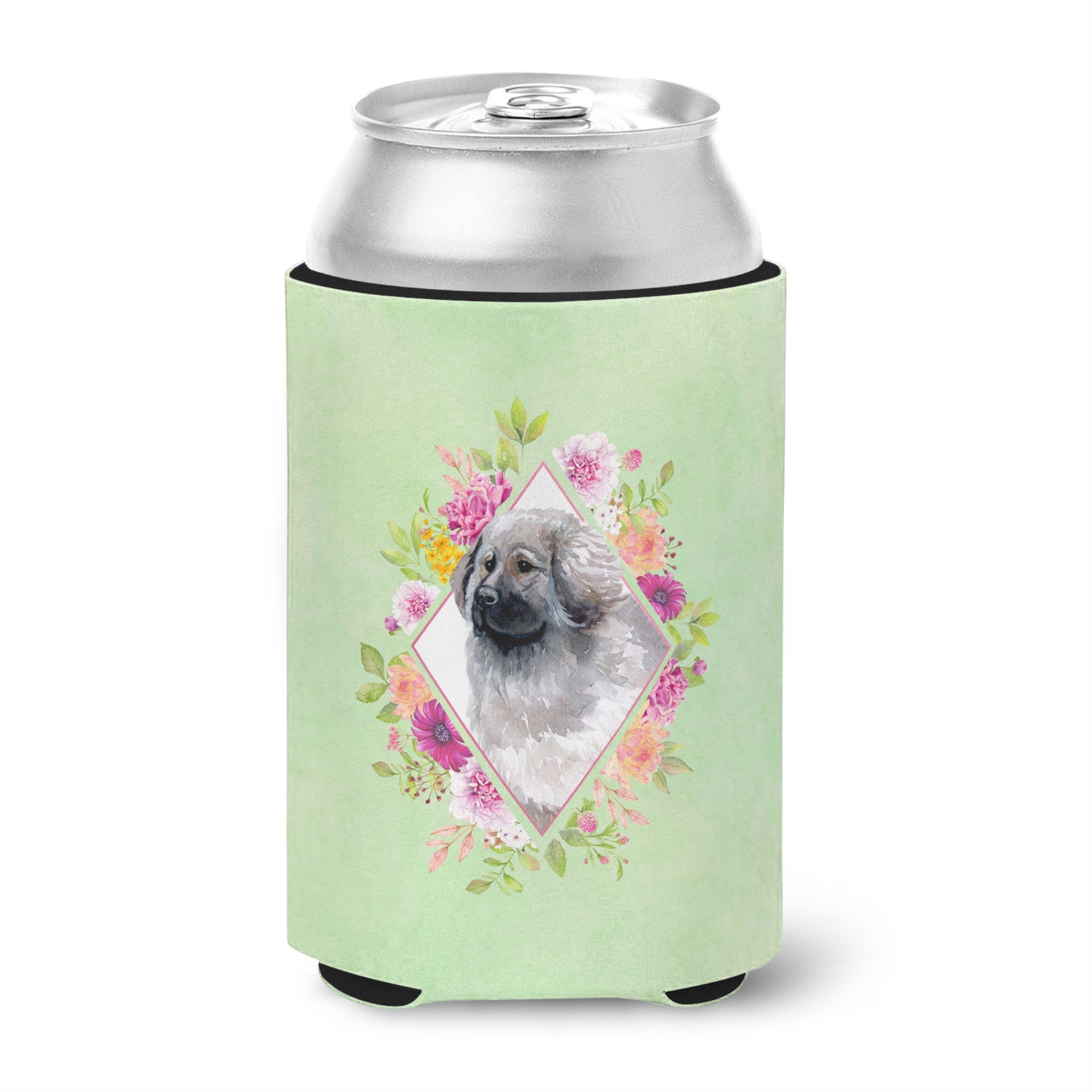 Moscow Watchdog Green Flowers Can Or Bottle Hugger
