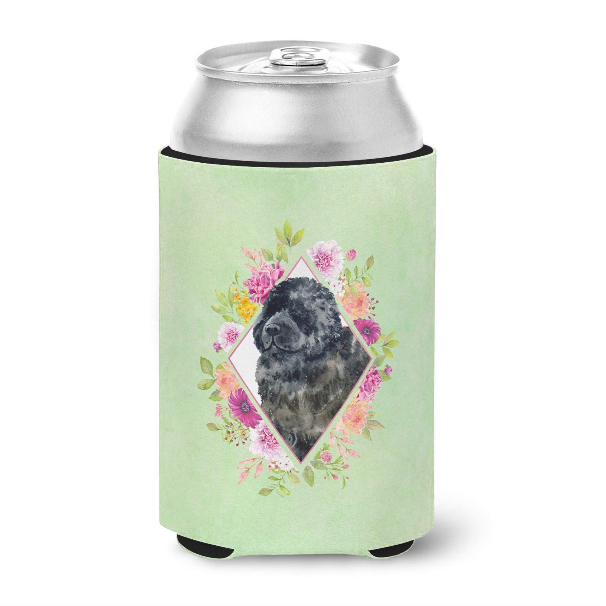 Newfoundland Green Flowers Can Or Bottle Hugger