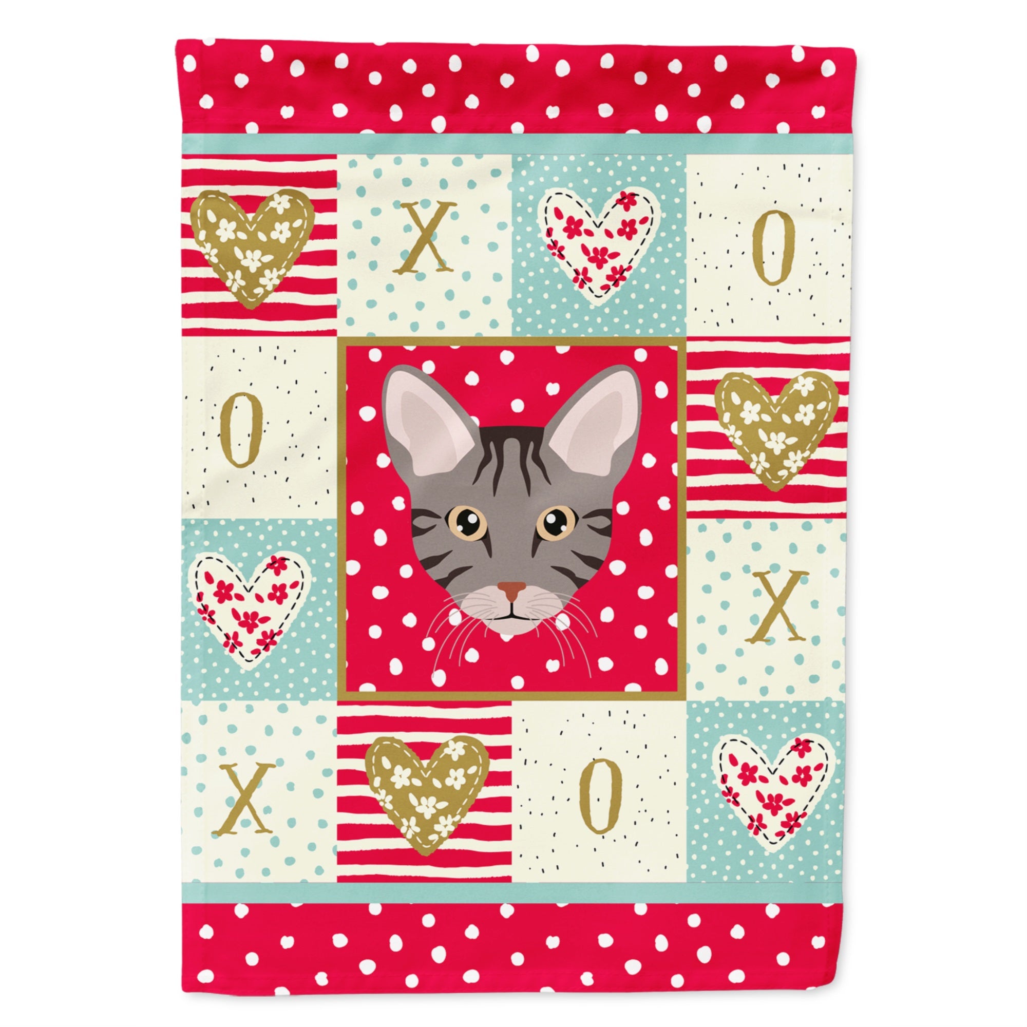 Ocicat Cat Love Flag Garden Size