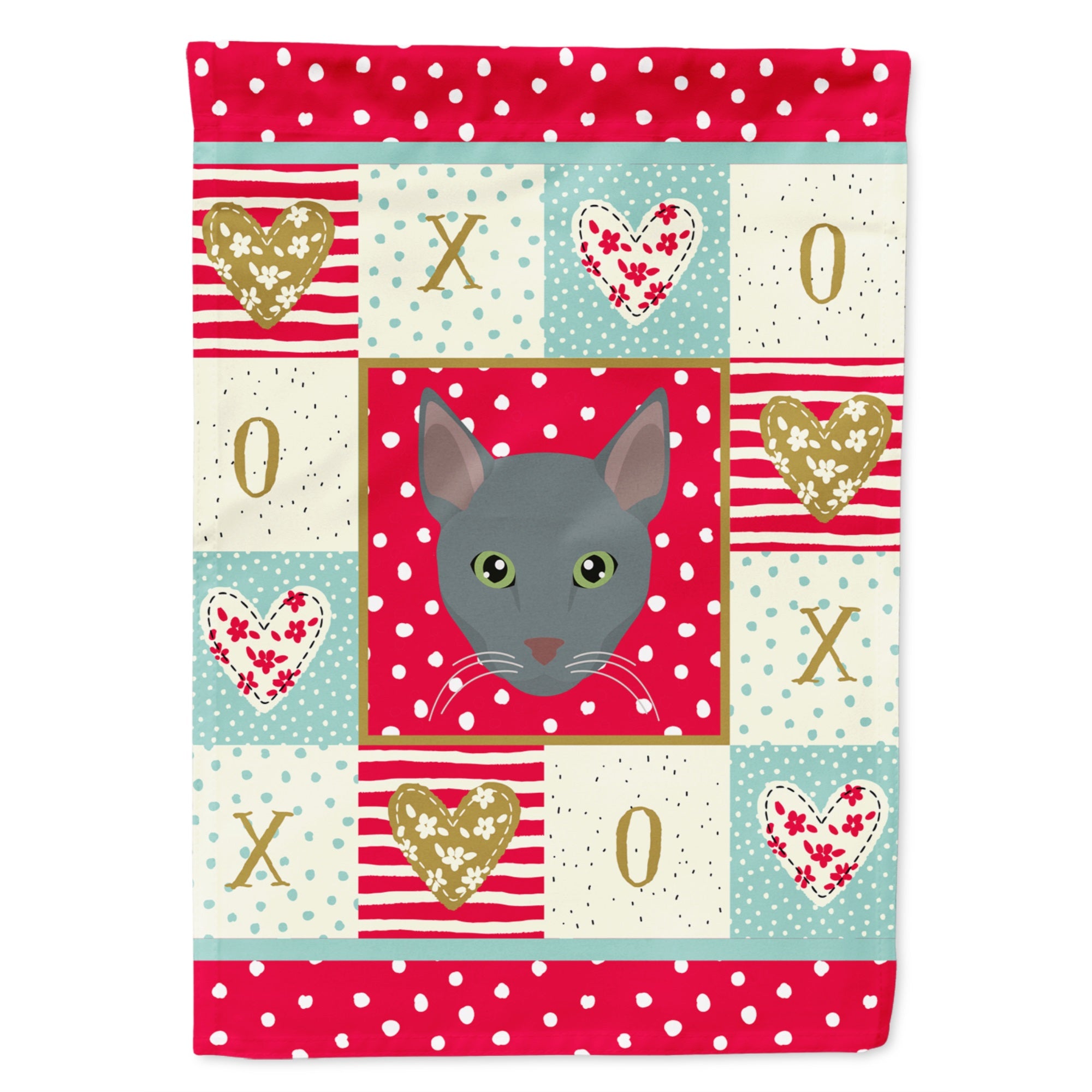 Raas Cat Love Flag Garden Size