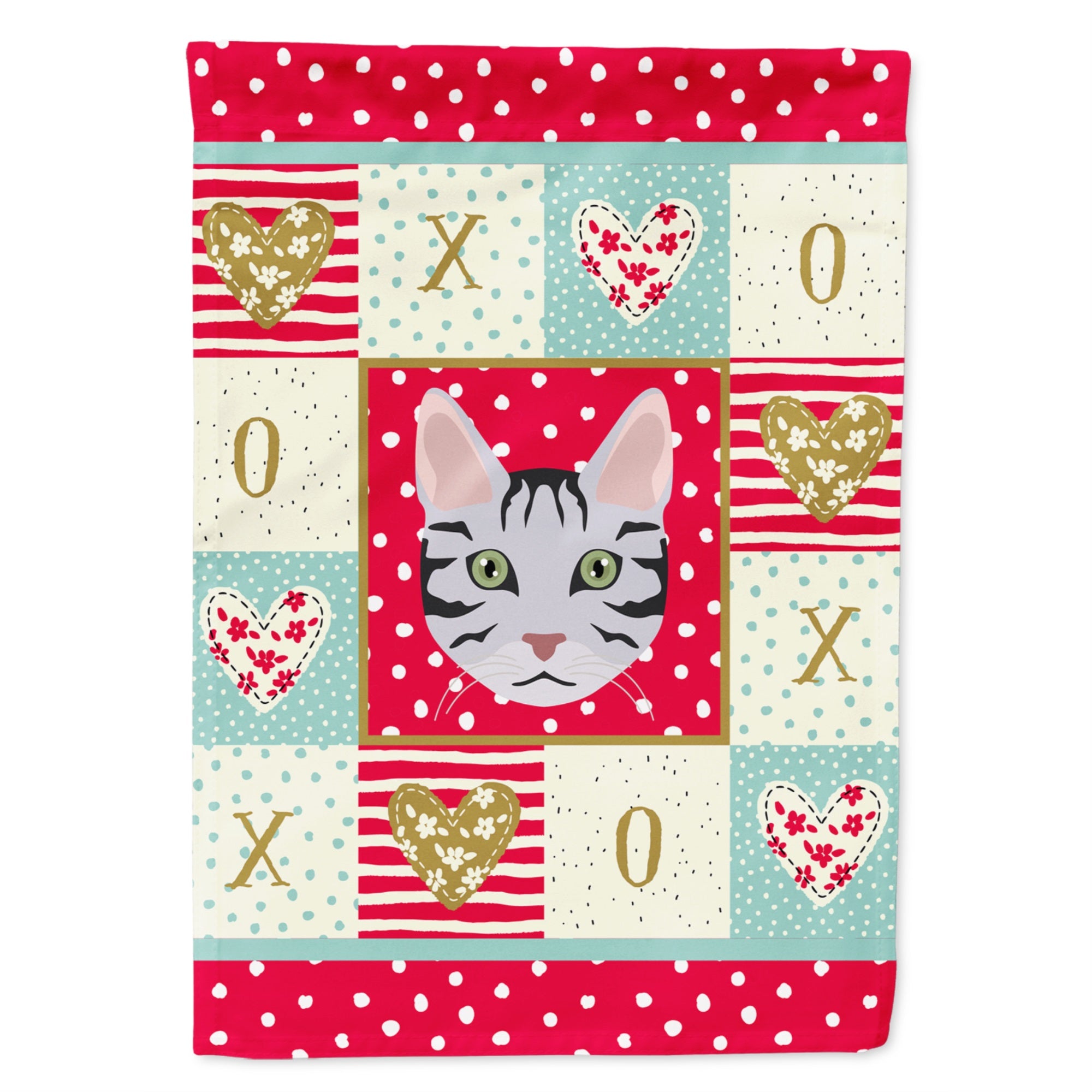 Serengeti Cat Love Flag Garden Size