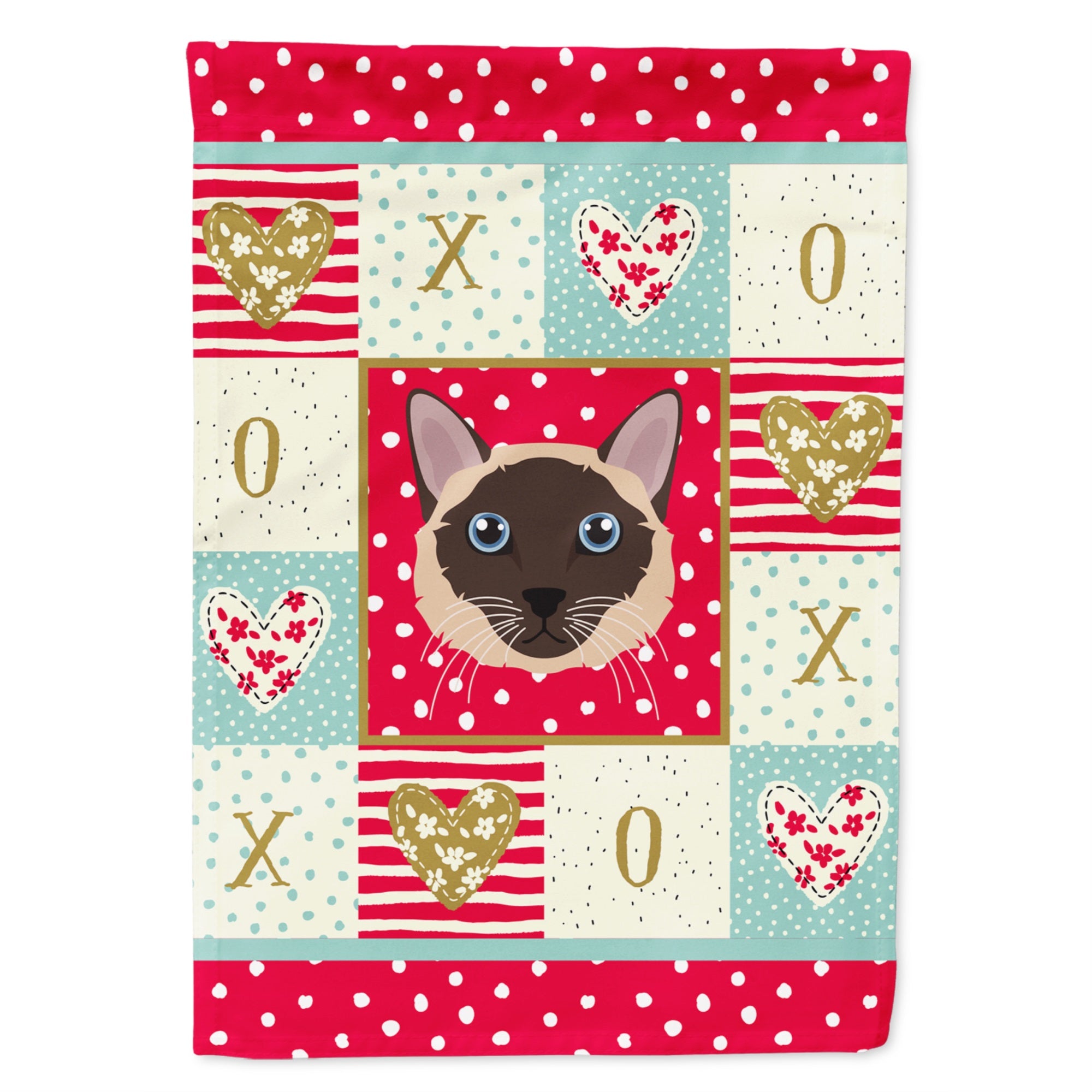 Siamese Traditional Cat Love Flag Garden Size