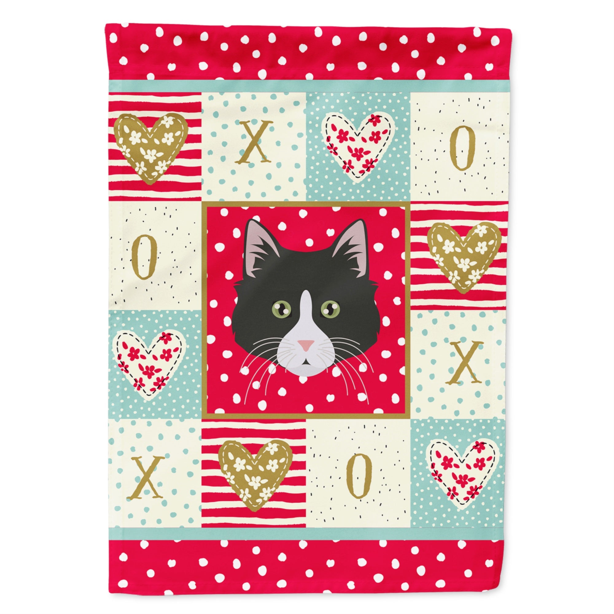 Siberian Forest Cat Love Flag Garden Size