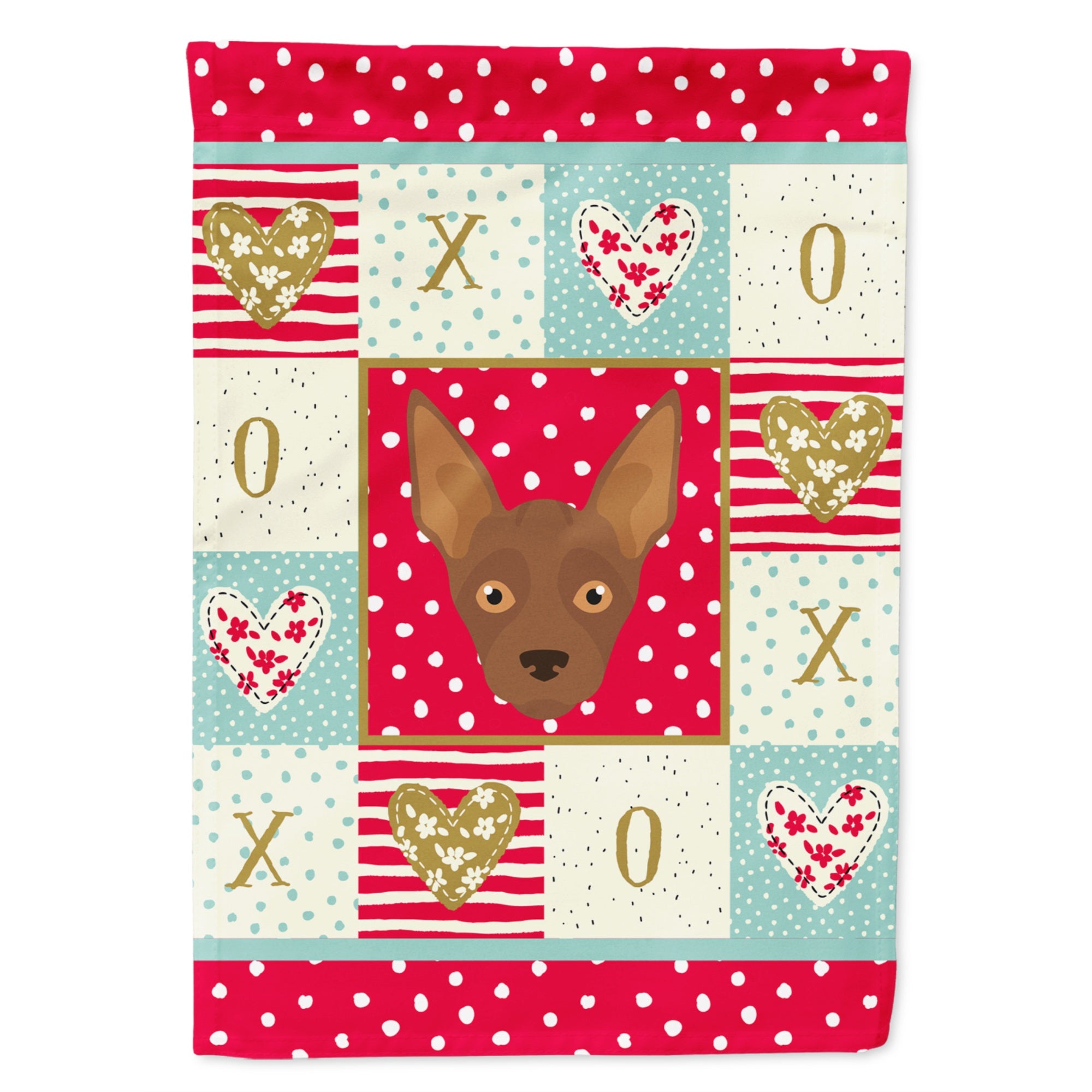 Abyssinian Sand Terrier Love Flag Garden Size