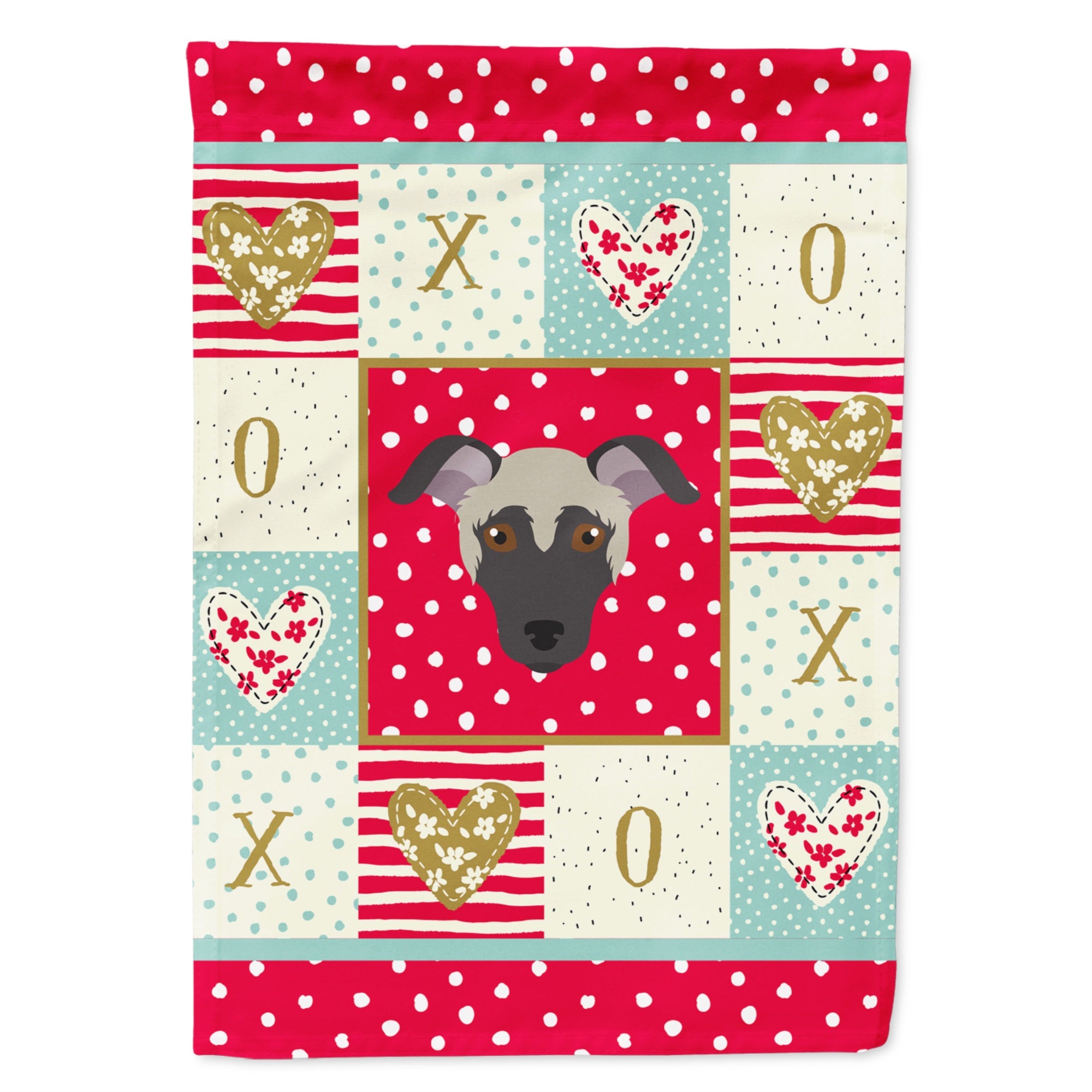 Argentine Pila Dog Love Flag Garden Size