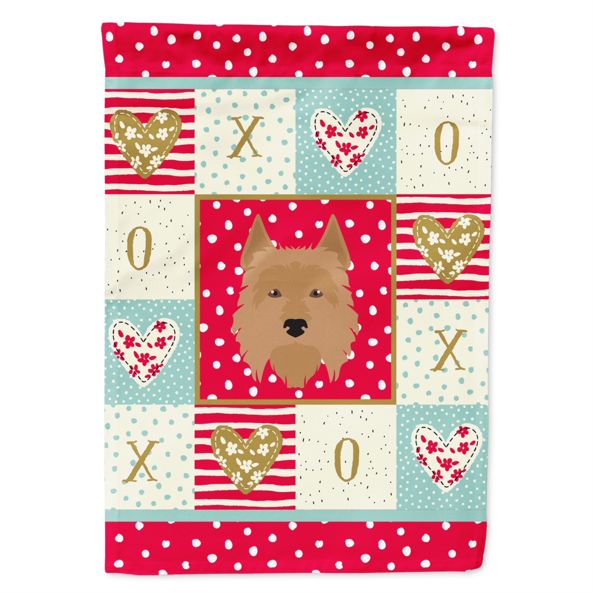 Australian Terrier Love Flag Garden Size