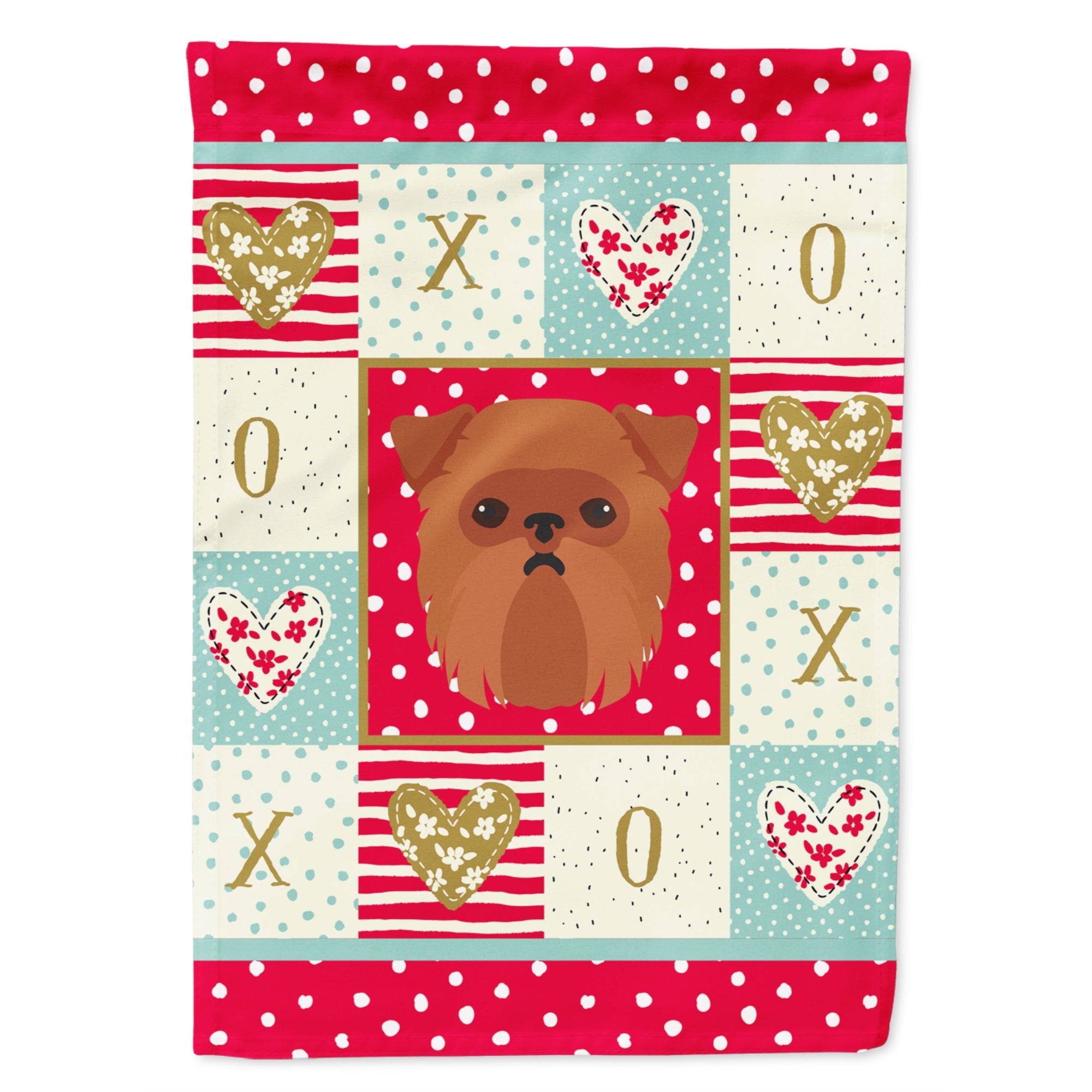 Brussels Griffon Love Flag Garden Size