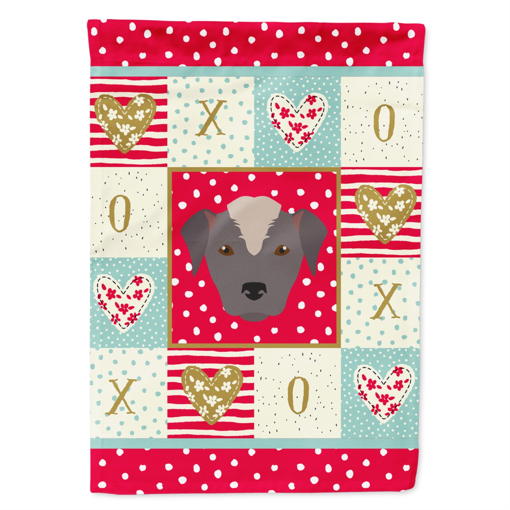 Ecuadorian Hairless Dog Love Flag Garden Size