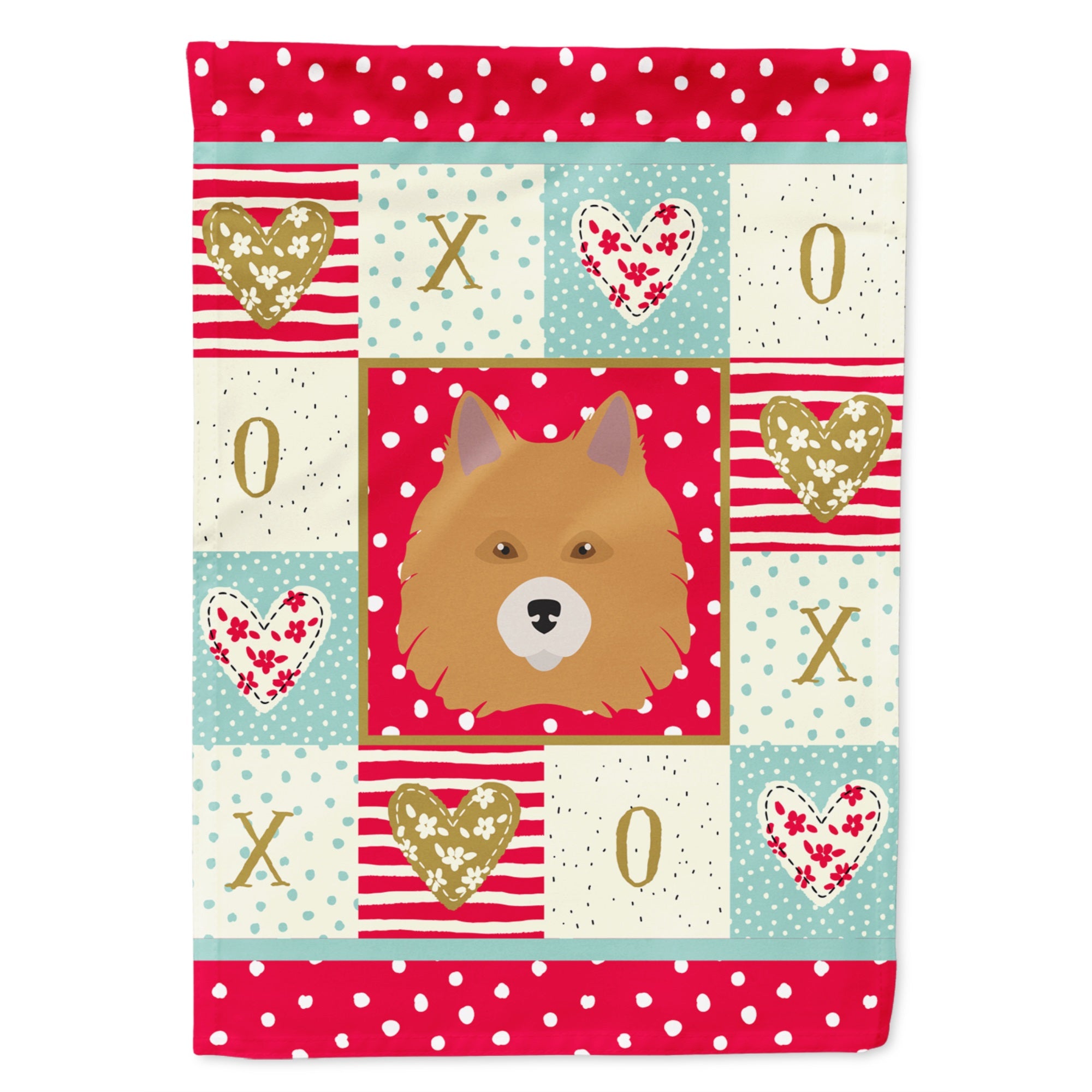 Elo Dog Love Flag Garden Size