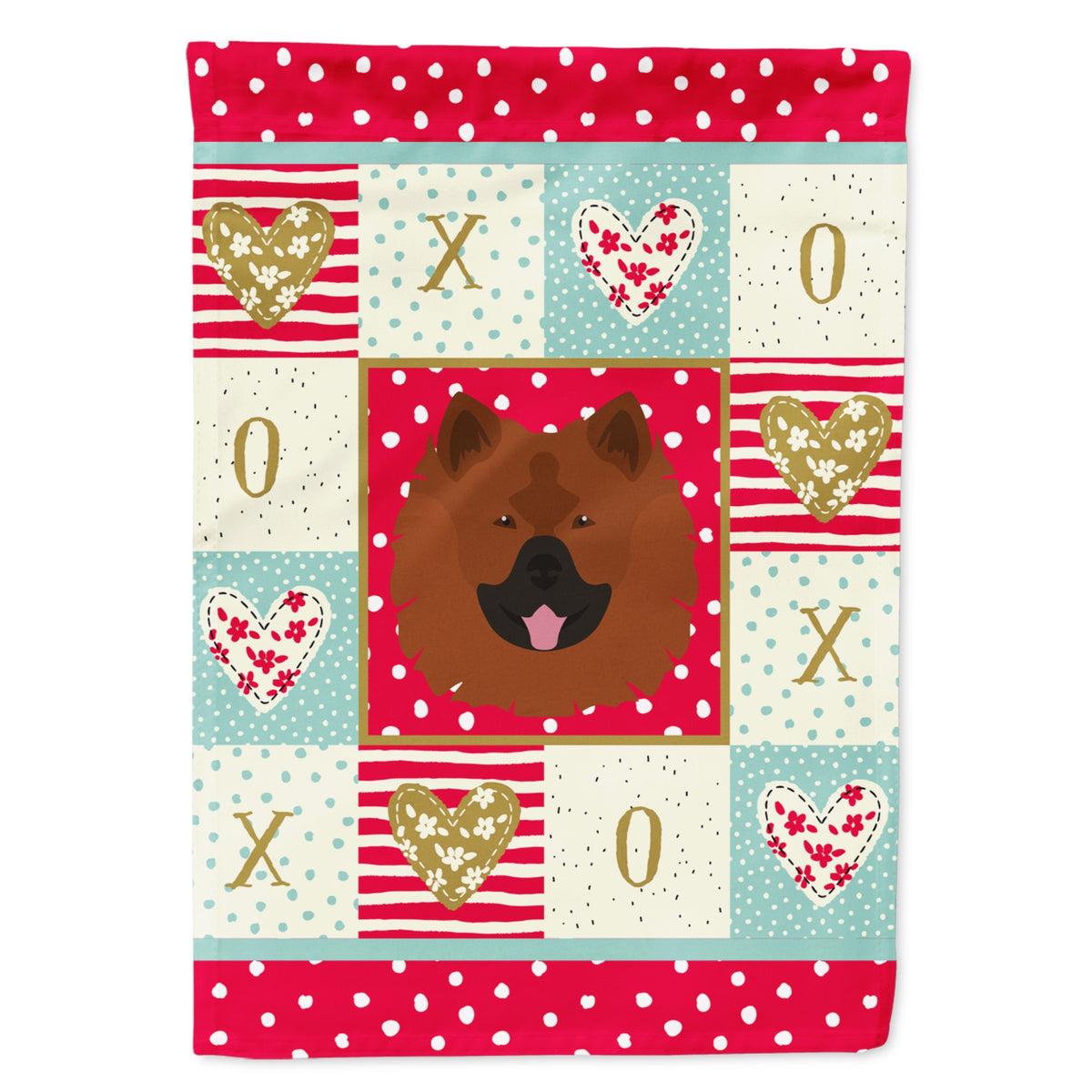 Eurasier Love Flag Garden Size